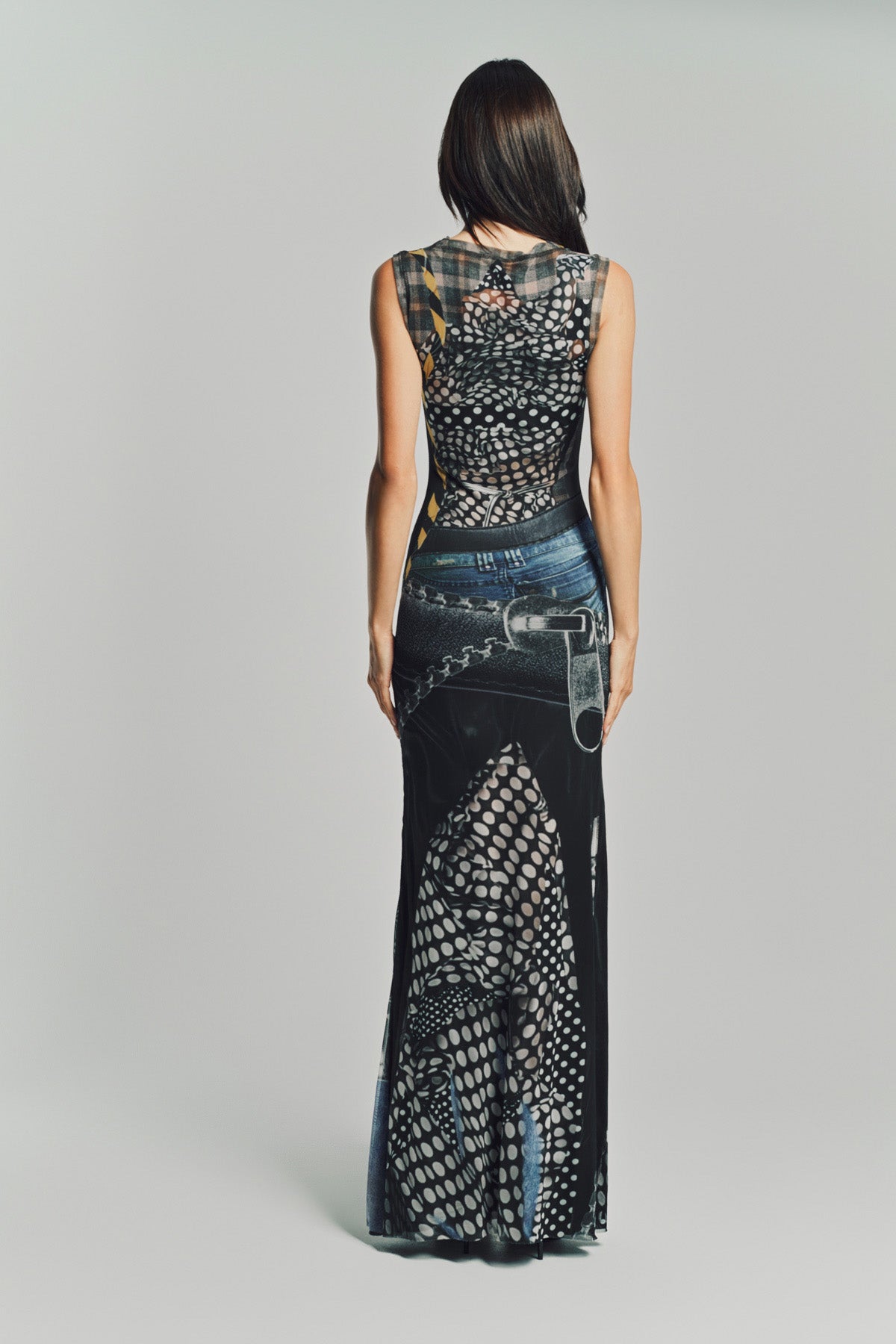 OTTOLINGER | POLKA DOT MESH MAXI DRESS