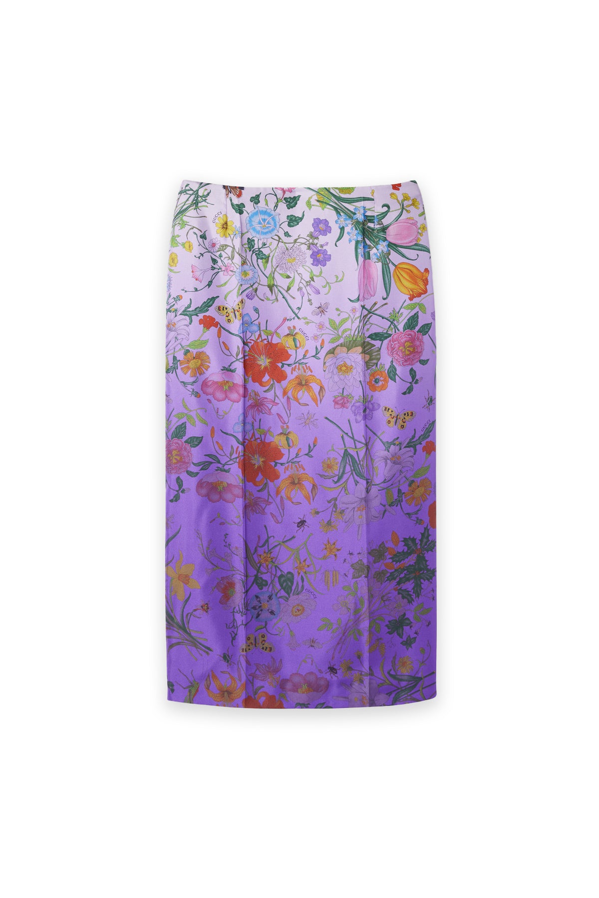GUCCI | PRINTED SILK TWILL SKIRT