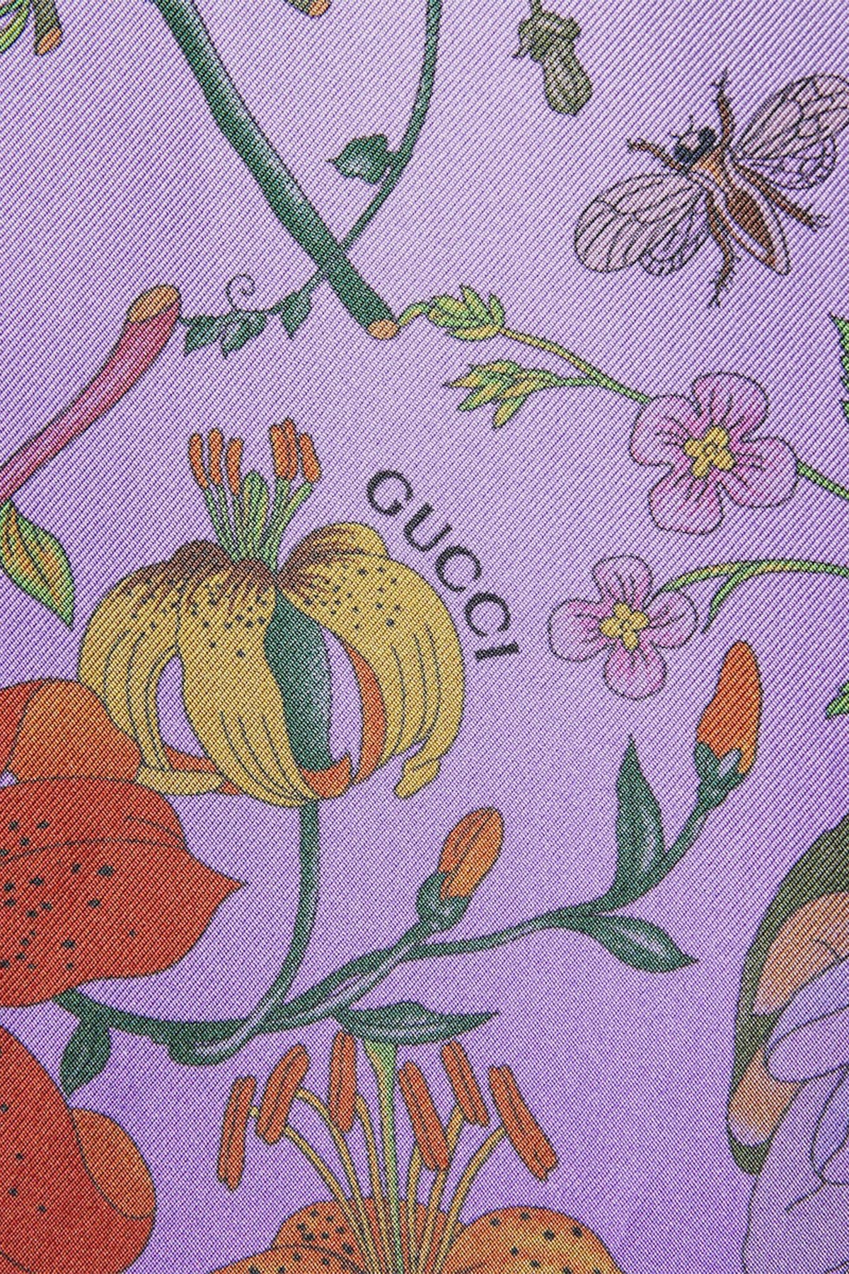 GUCCI | PRINTED SILK TWILL SKIRT