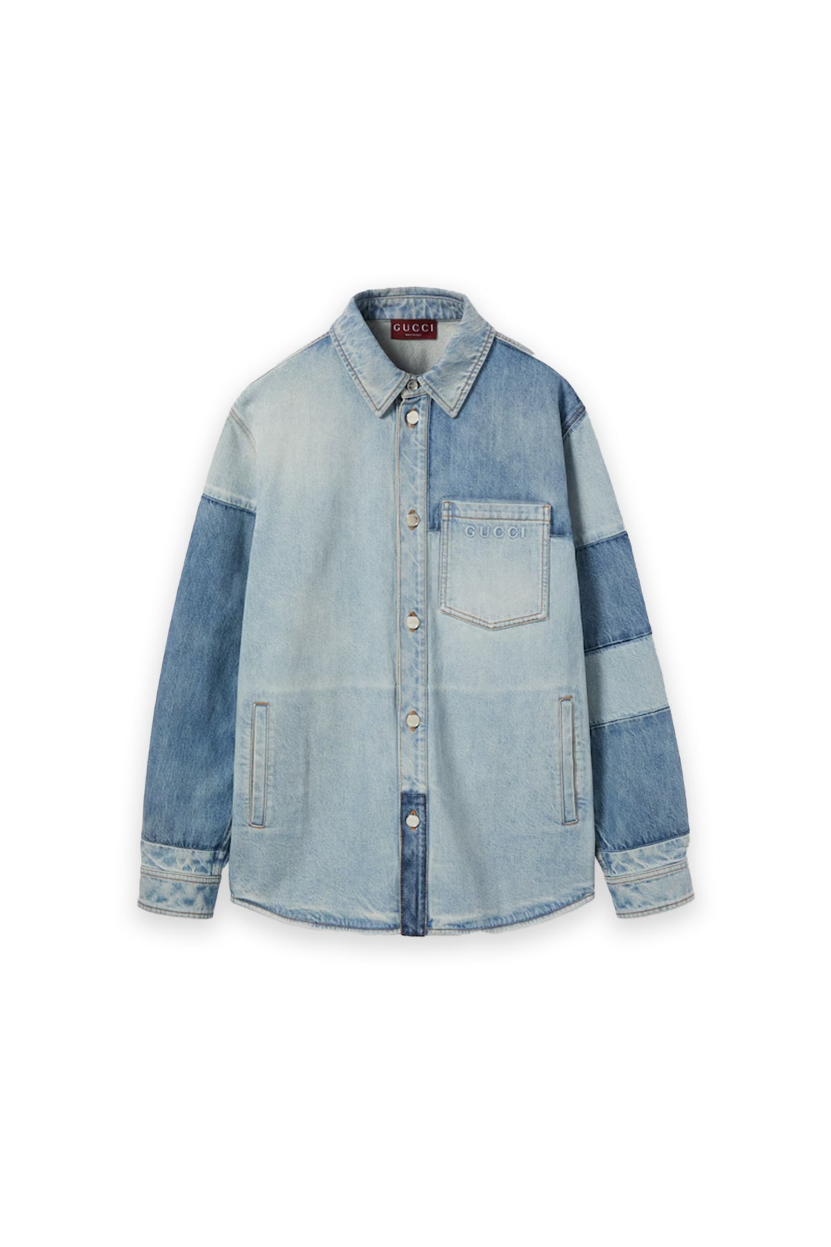 定価13万円　GUCCI デニムシャツ オンラインファッション - 定価13万円 GUCCI デニムシャツ