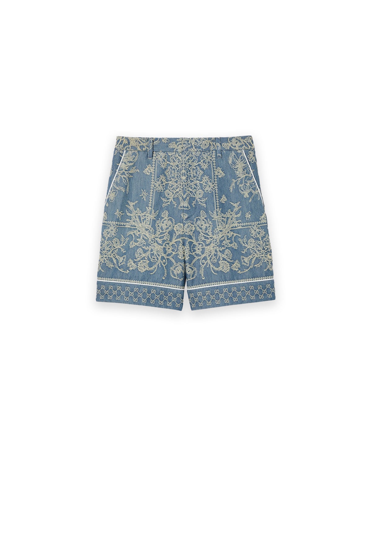 GUCCI | GG DENIM JACQUARD SHORTS