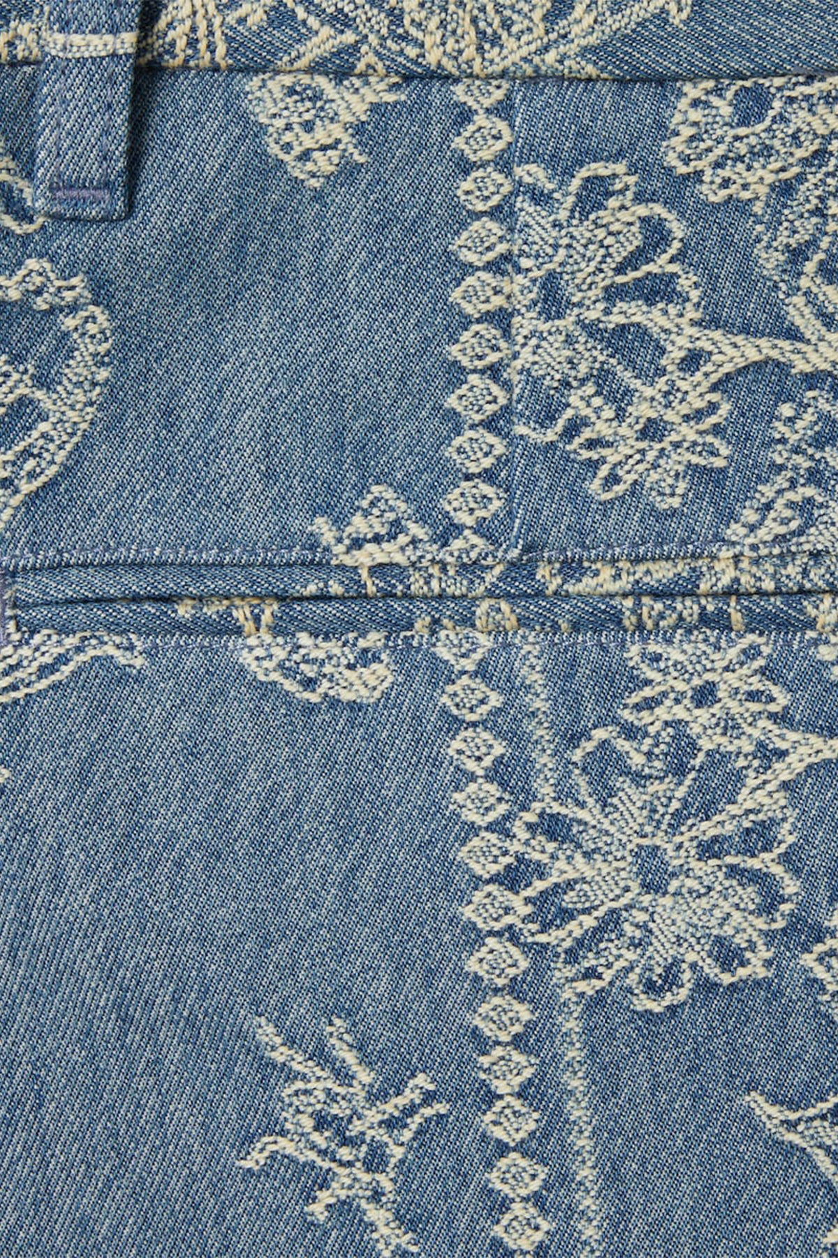 GUCCI | GG DENIM JACQUARD SHORTS