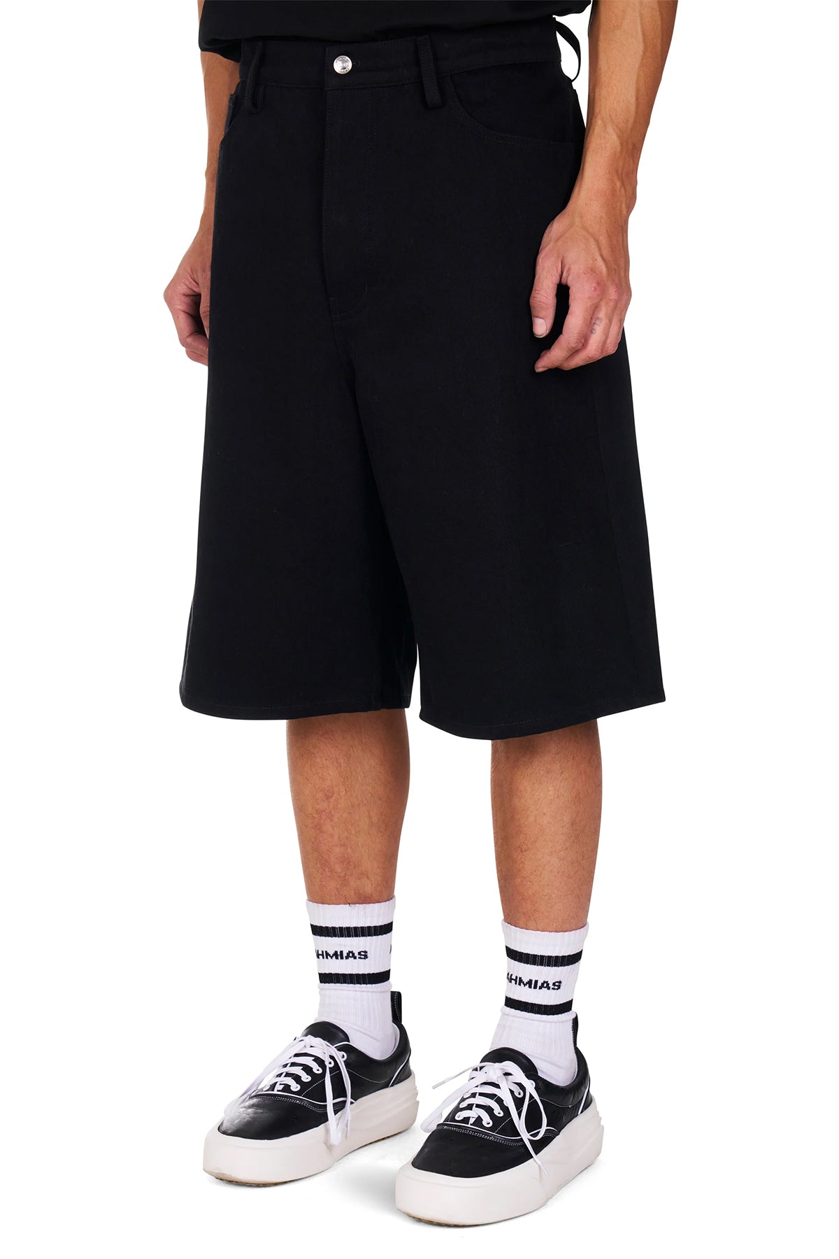 NAHMIAS | DENIM BAGGY CARPENTER SHORTS - MAXFIELD LA