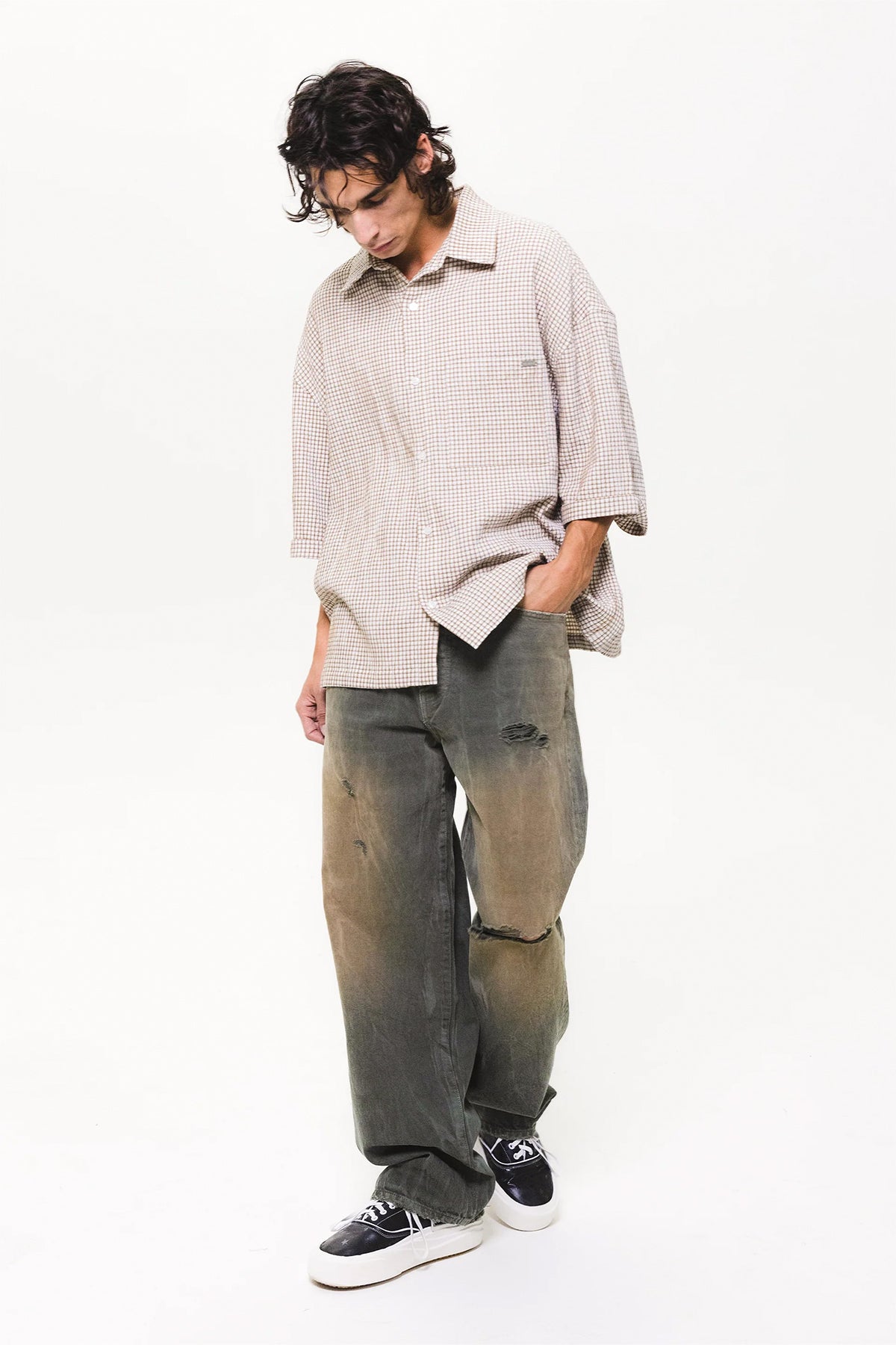 NAHMIAS | FOREST WASH BAGGY JEANS - MAXFIELD LA