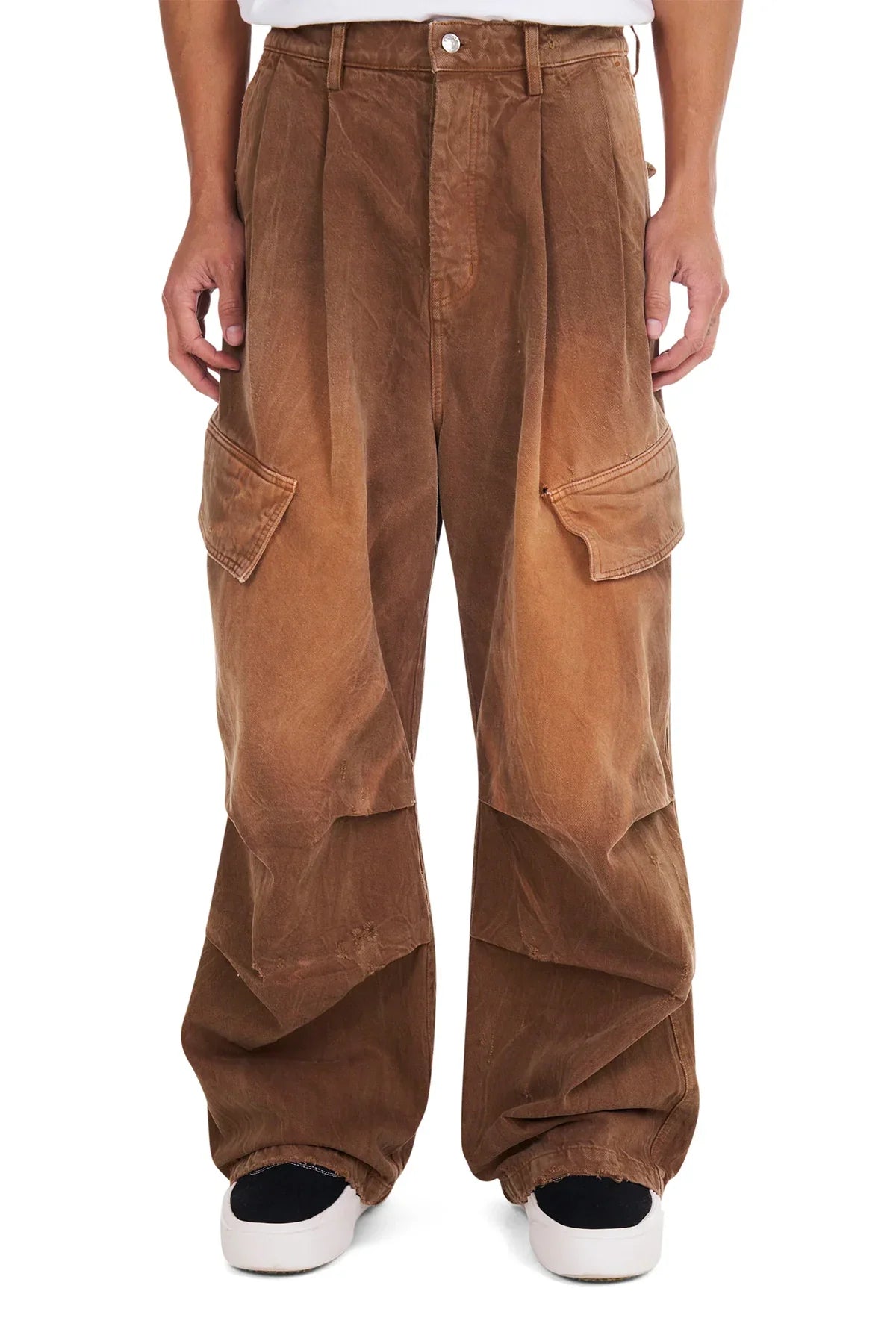 NAHMIAS | DENIM OVERSIZED CARGO JEANS