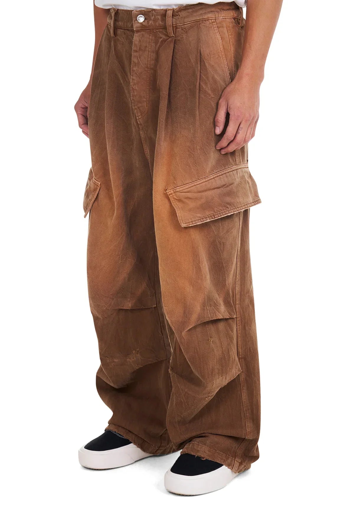 NAHMIAS | DENIM OVERSIZED CARGO JEANS