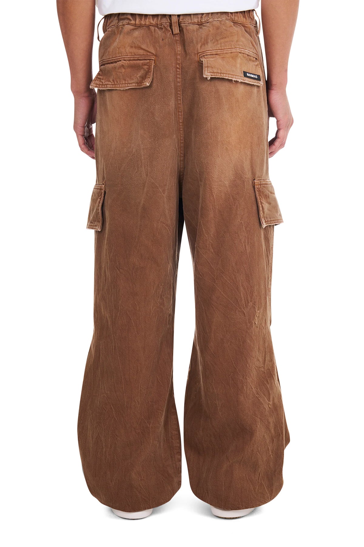 NAHMIAS | DENIM OVERSIZED CARGO JEANS