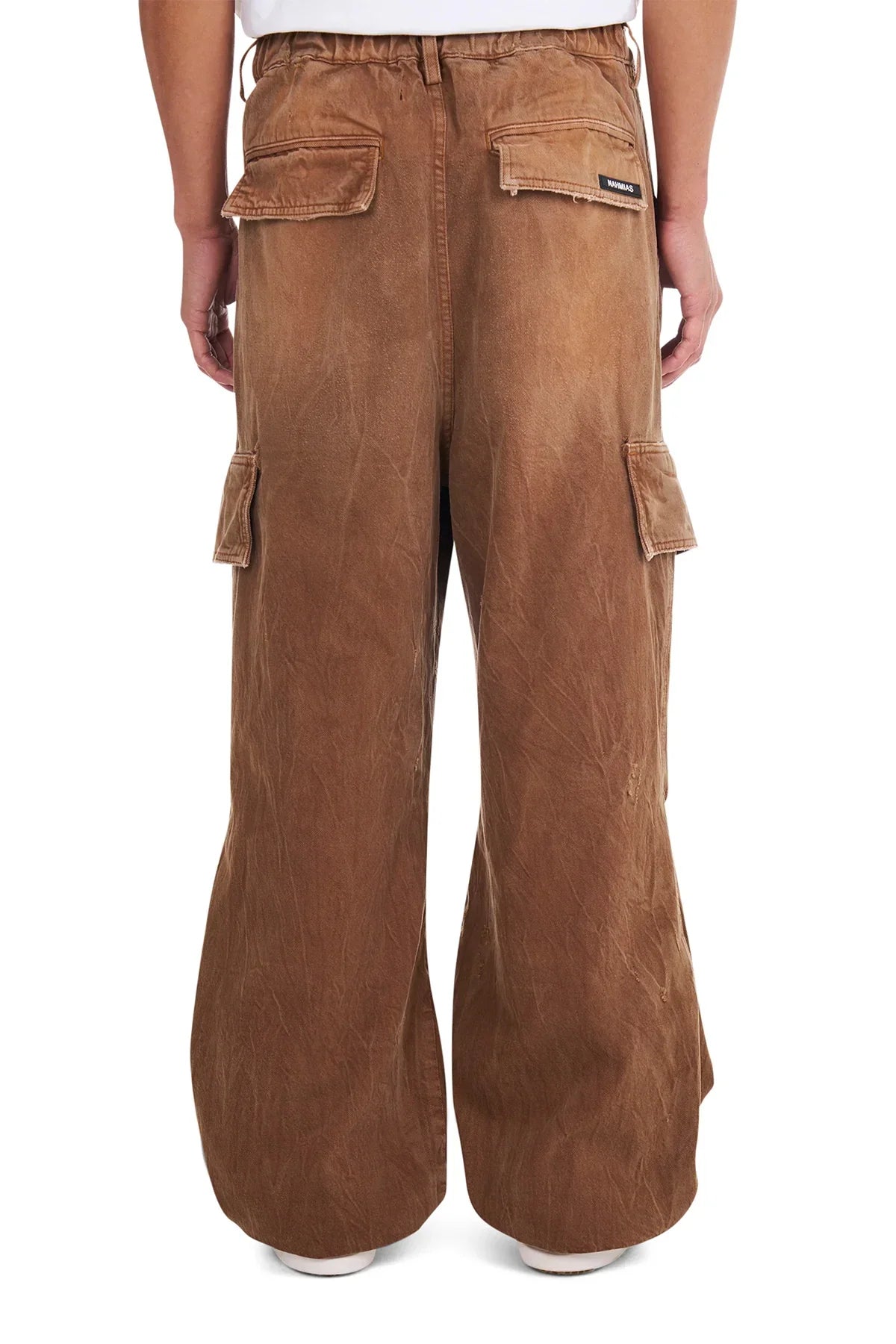 NAHMIAS | DENIM OVERSIZED CARGO JEANS
