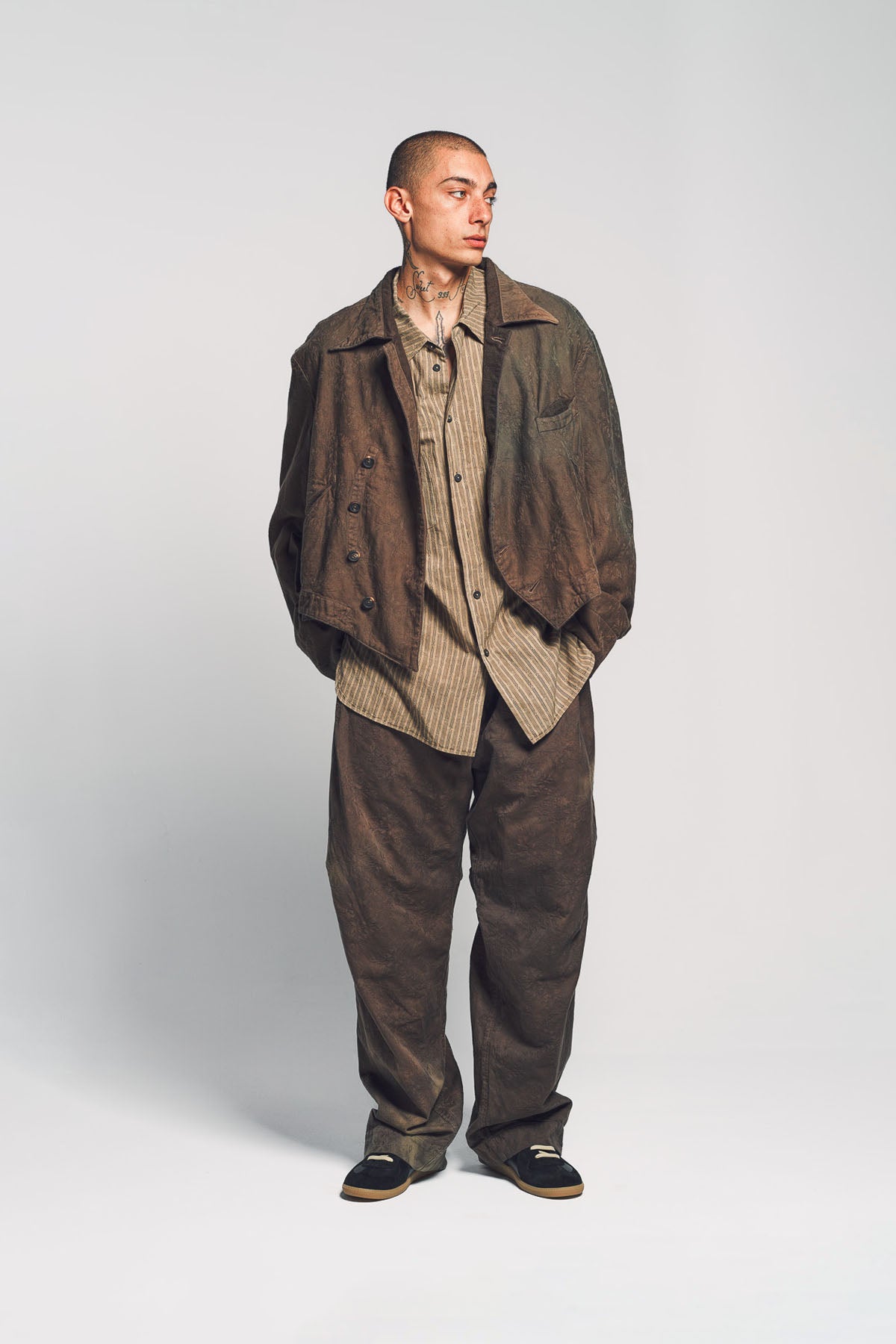 ZIGGY CHEN | JACQUARD PATCHWORK TROUSERS