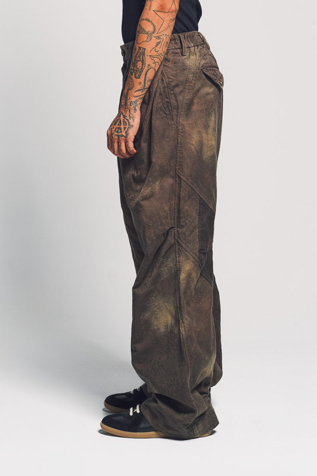 ZIGGY CHEN | JACQUARD PATCHWORK TROUSERS