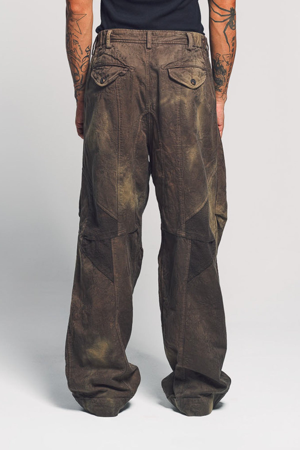 ZIGGY CHEN | JACQUARD PATCHWORK TROUSERS