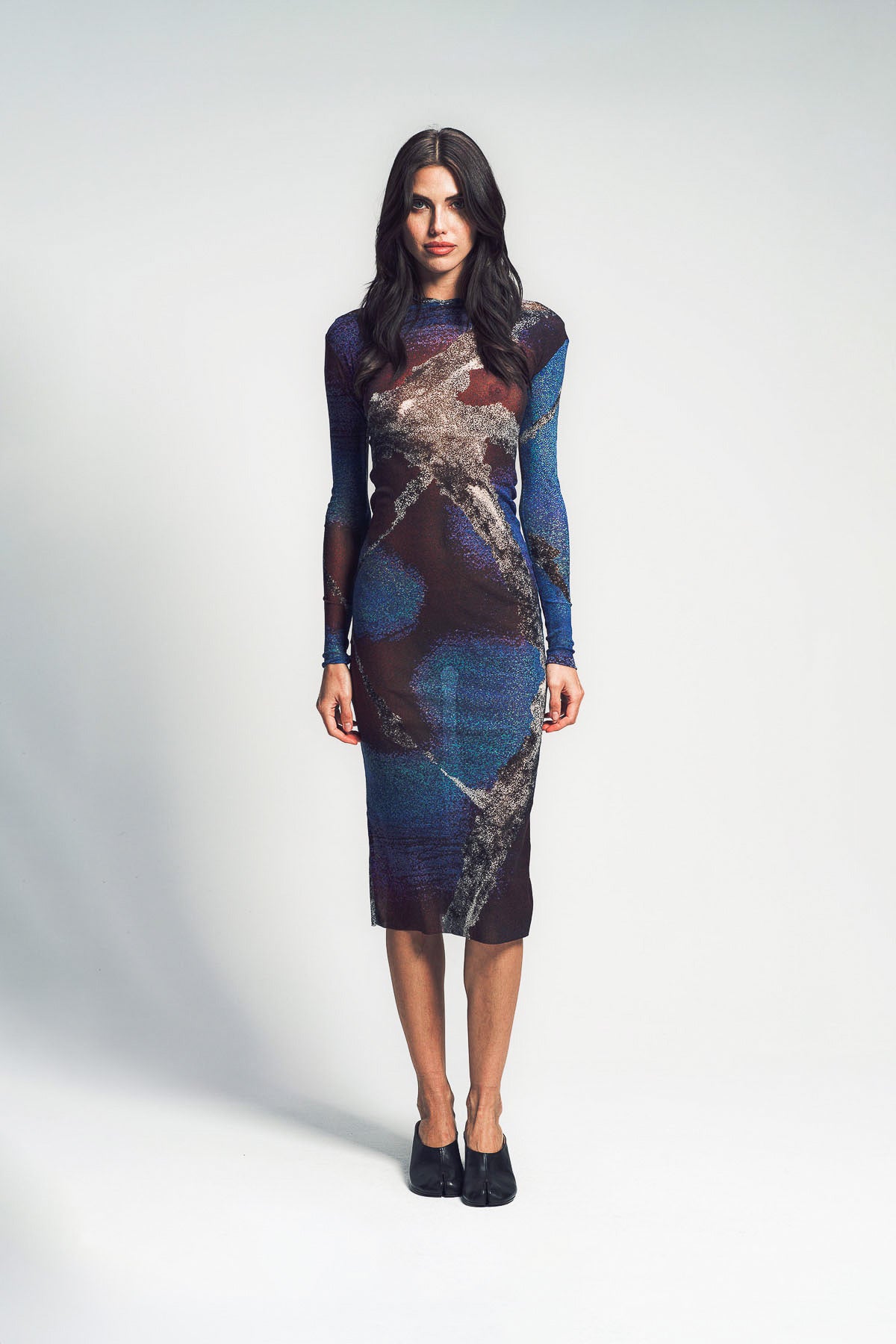 PAULA CANOVAS DEL VAS | ZIGZAG NECKLINE DRESS