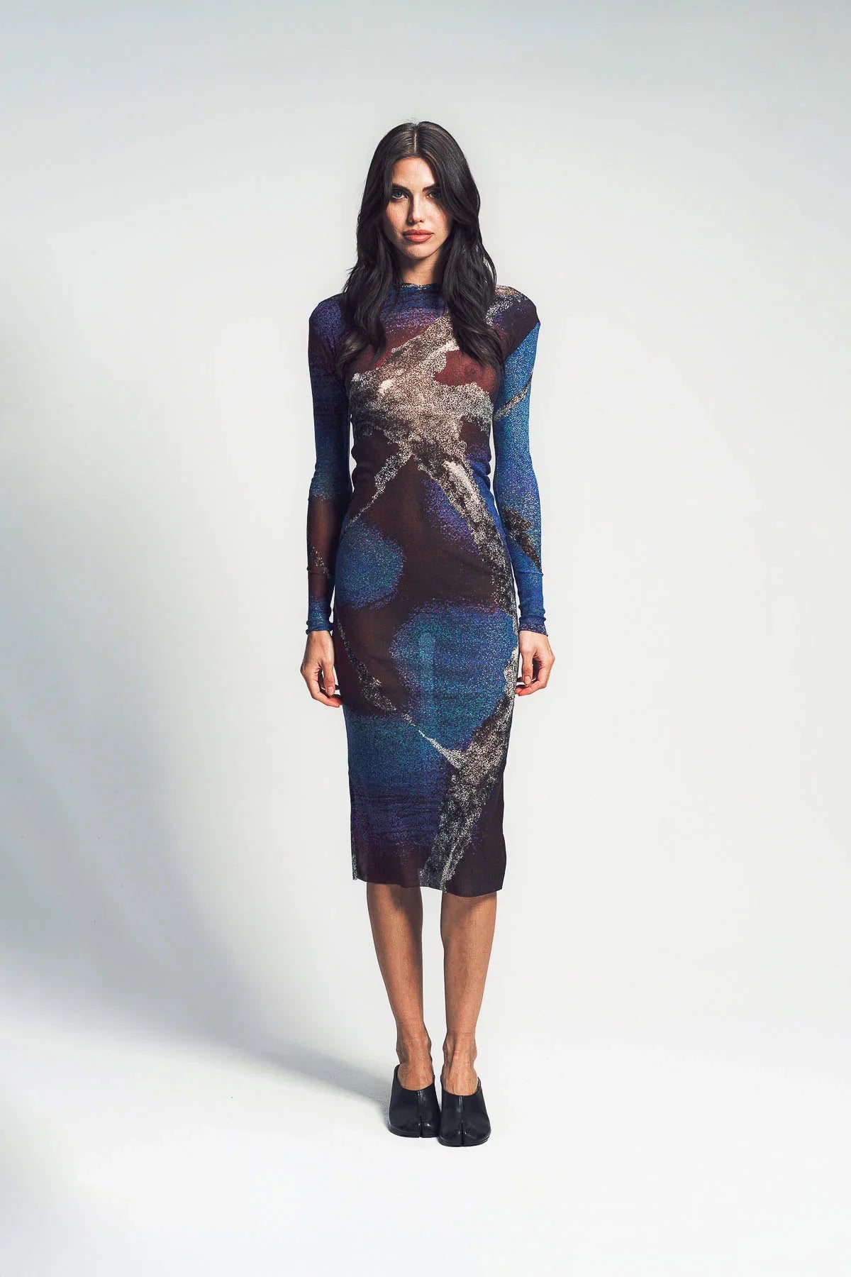 PAULA CANOVAS DEL VAS | ZIGZAG NECKLINE DRESS