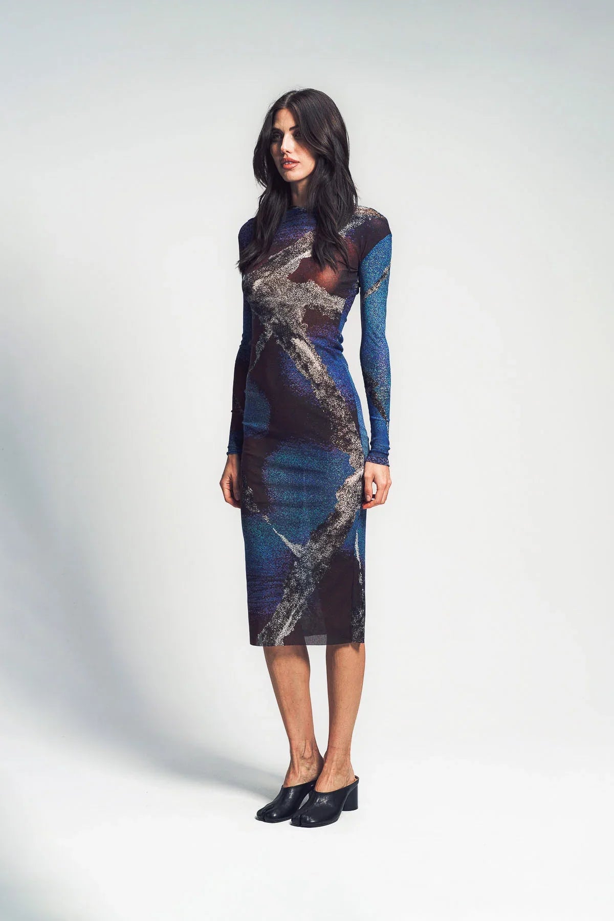PAULA CANOVAS DEL VAS | ZIGZAG NECKLINE DRESS