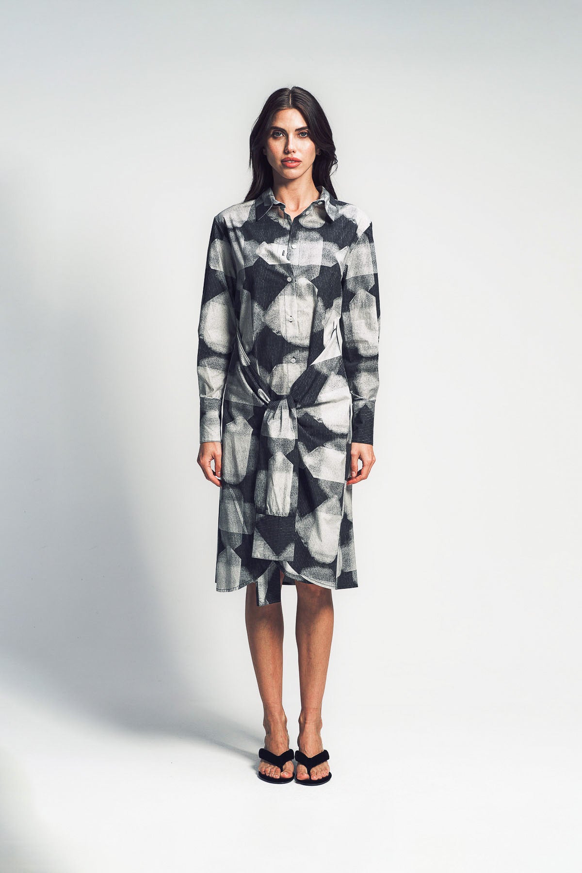 PAULA CANOVAS DEL VAS | DOUBLE SLEEVE 2-WAY SHIRT DRESS
