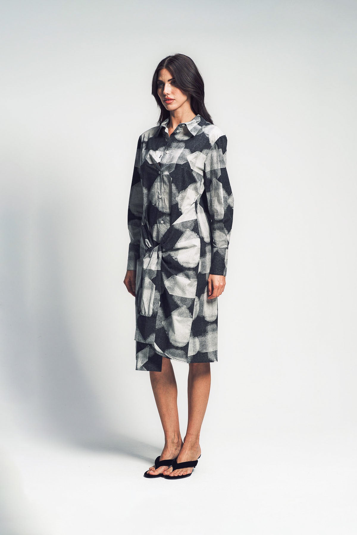 PAULA CANOVAS DEL VAS | DOUBLE SLEEVE 2-WAY SHIRT DRESS