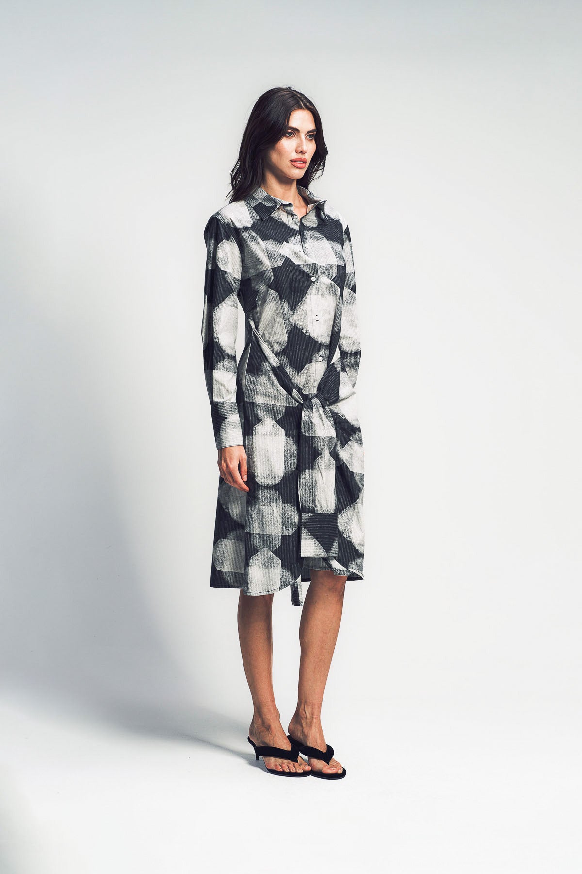 PAULA CANOVAS DEL VAS | DOUBLE SLEEVE 2-WAY SHIRT DRESS