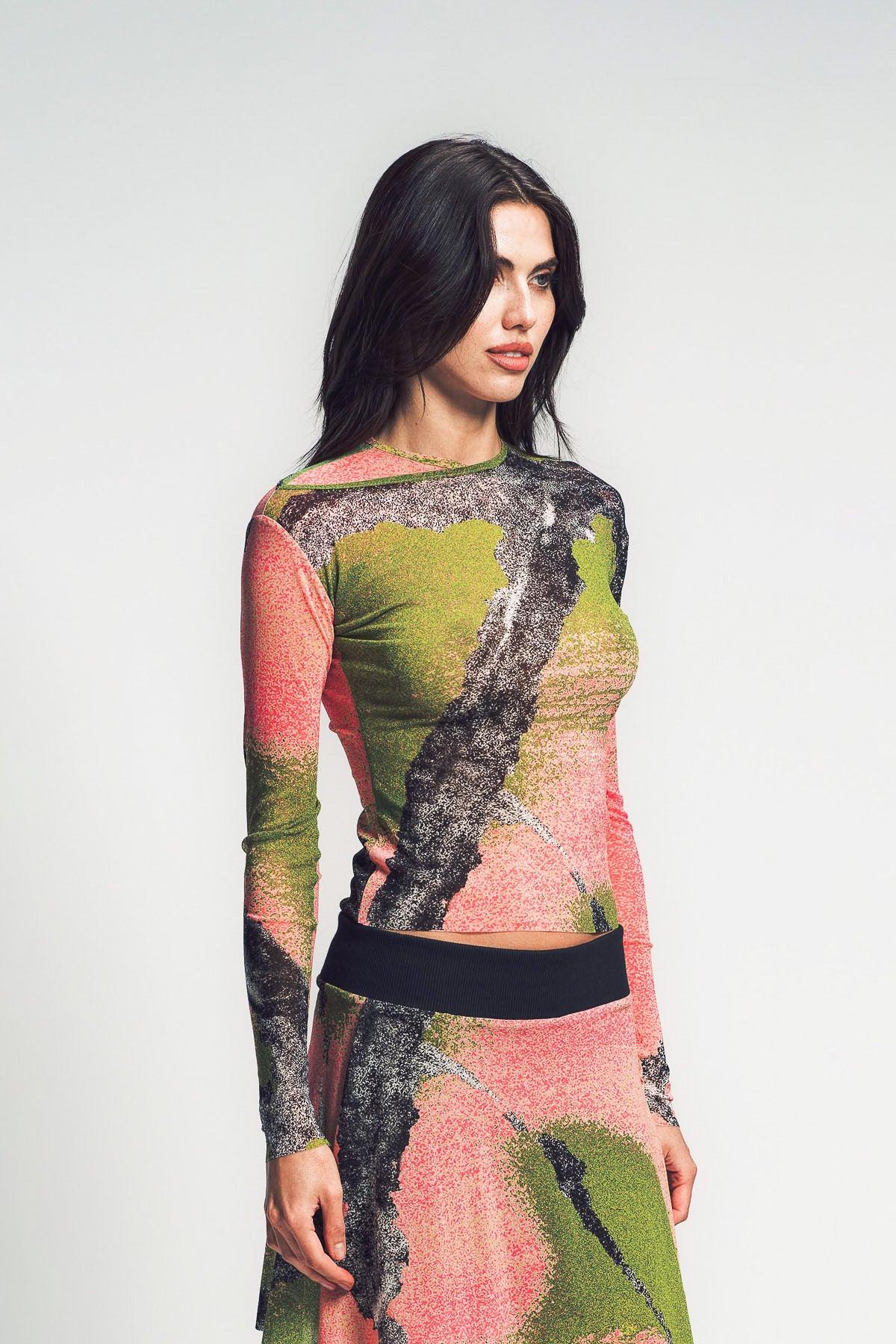 PAULA CANOVAS DEL VAS | ZIGZAG NECKLINE TOP