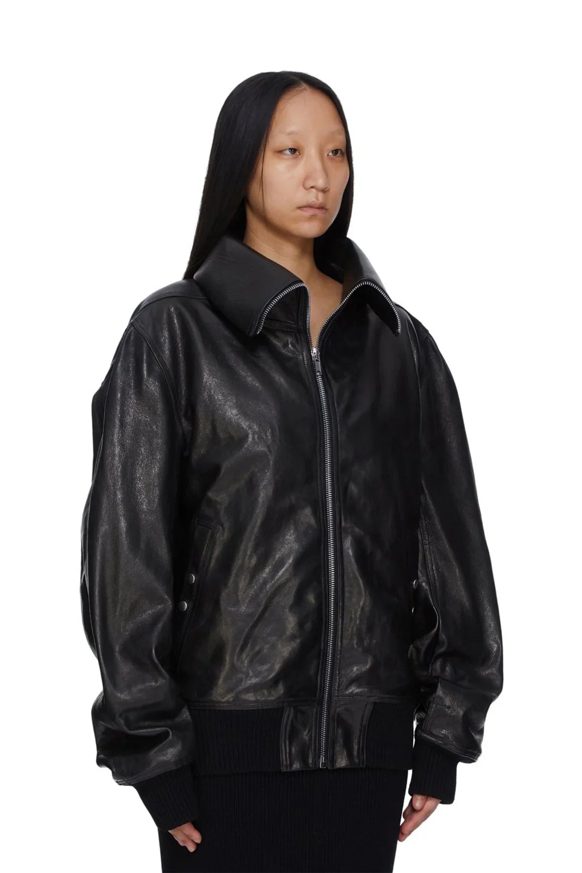 RICK OWENS | DRACUCOLLAR FLIGHT JACKET
