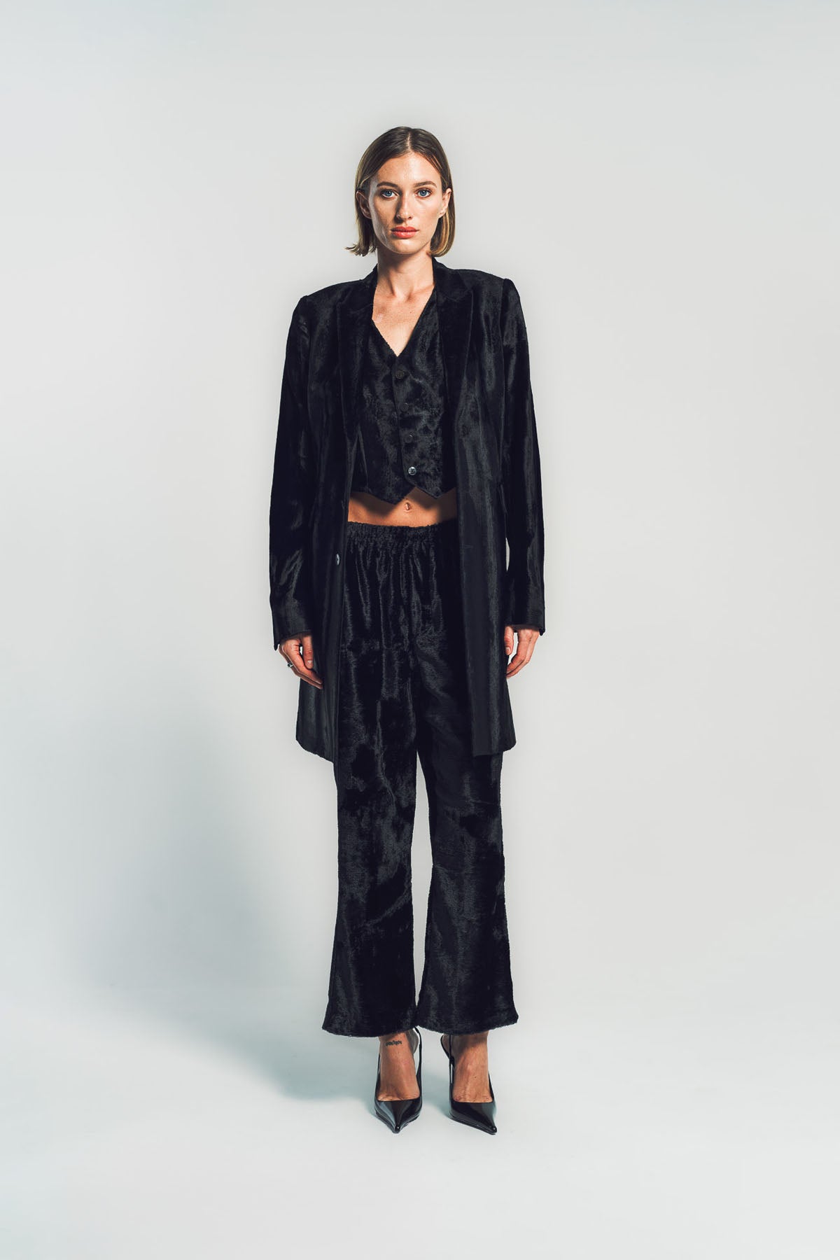 SAPIO | NO. 3 VELVET JERSEY COAT