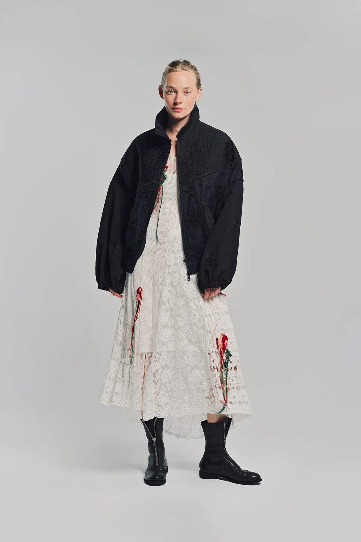 CAROLINE HU | COLLAGING EMBROIDERED JACKET