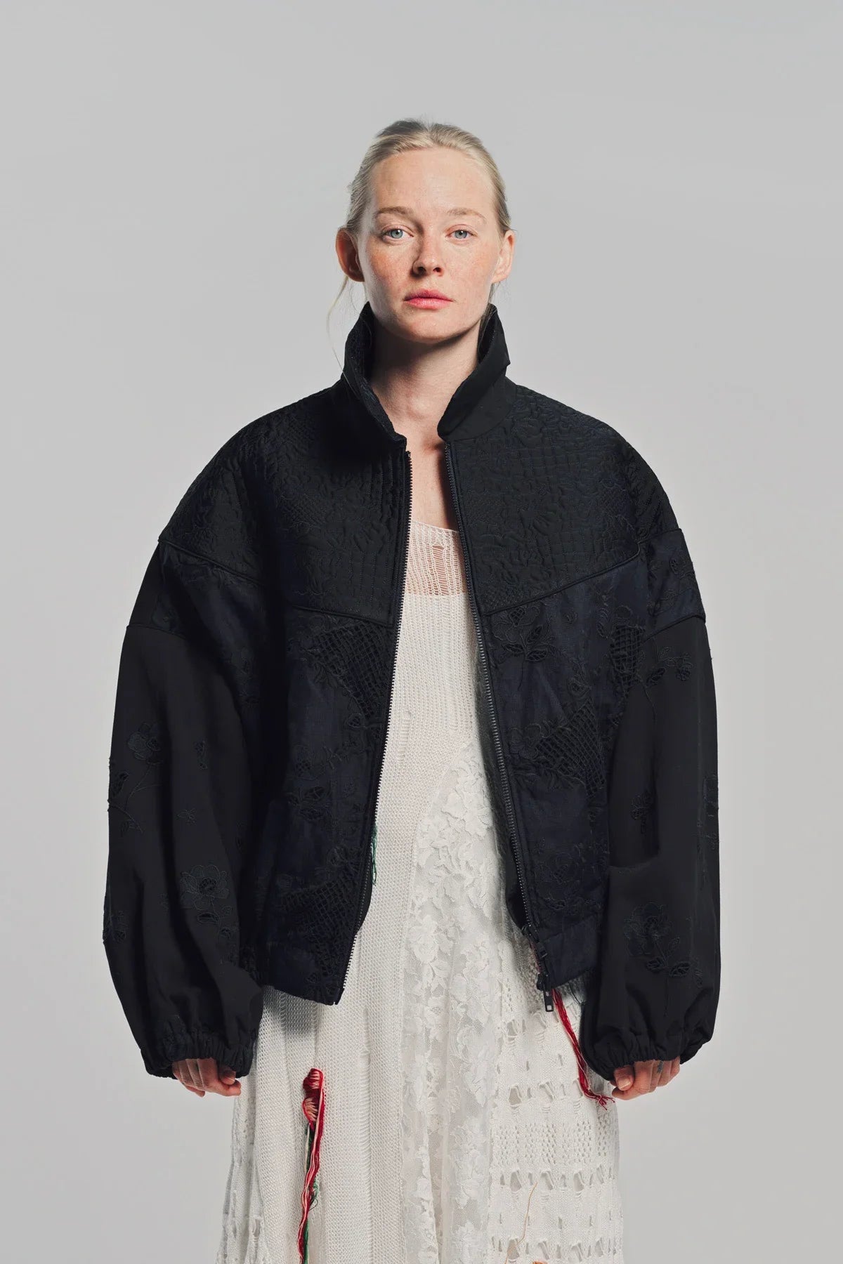 CAROLINE HU | COLLAGING EMBROIDERED JACKET