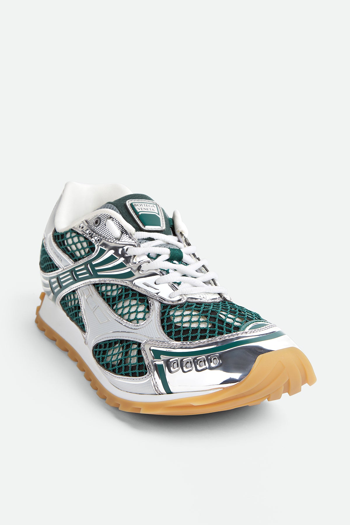 BOTTEGA VENETA | ORBIT SNEAKERS IN BILLIARD & SILVER