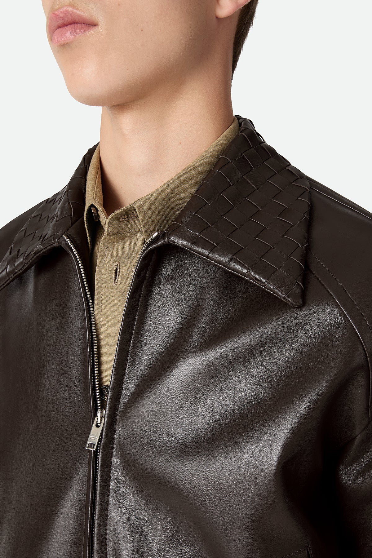 BOTTEGA VENETA | LEATHER BLOUSON