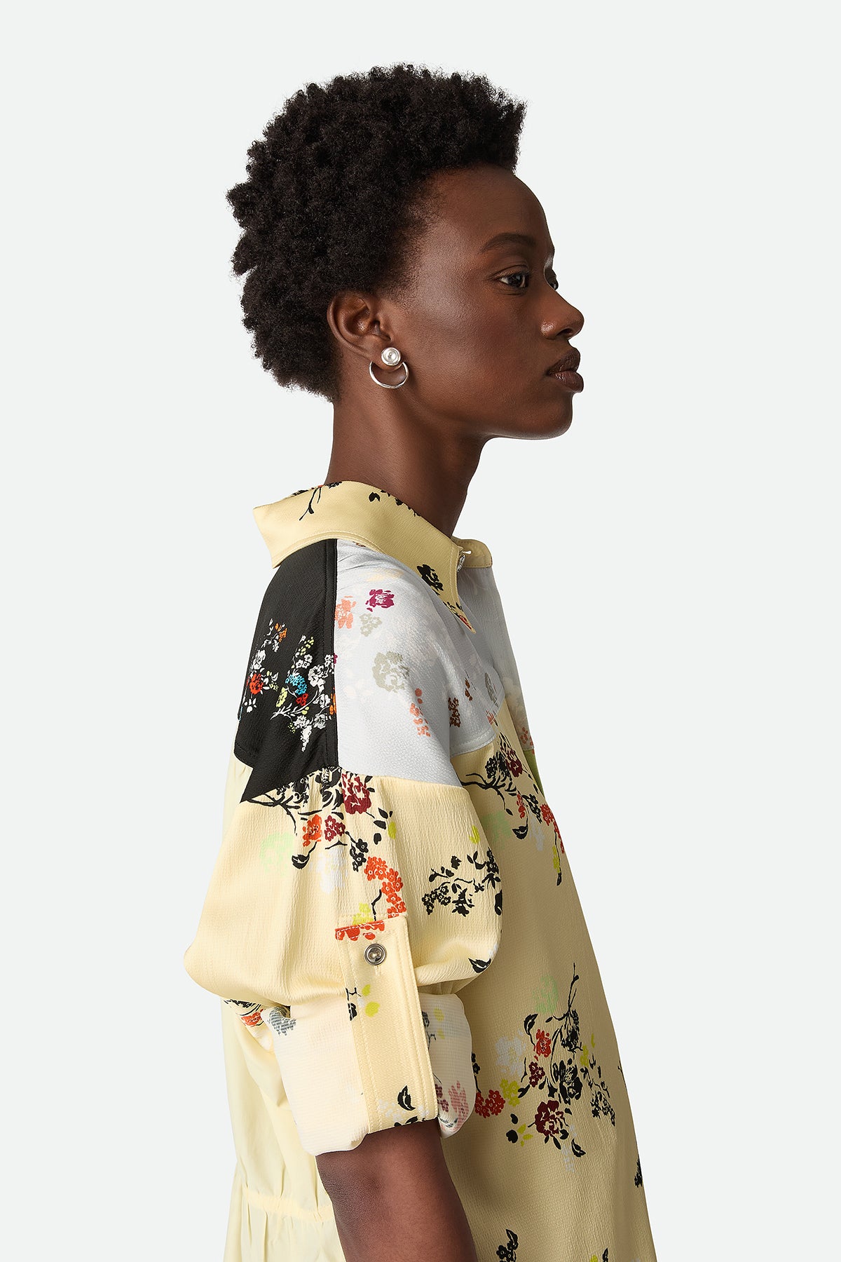 BOTTEGA VENETA | PATCHWORK LONG SLEEVE SHIRT