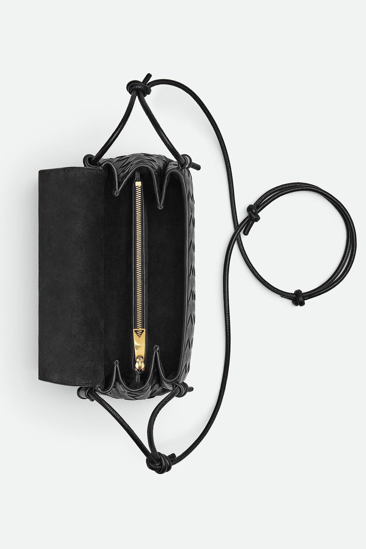 BOTTEGA VENETA | NOTTURNO POUCH IN BLACK & GOLD