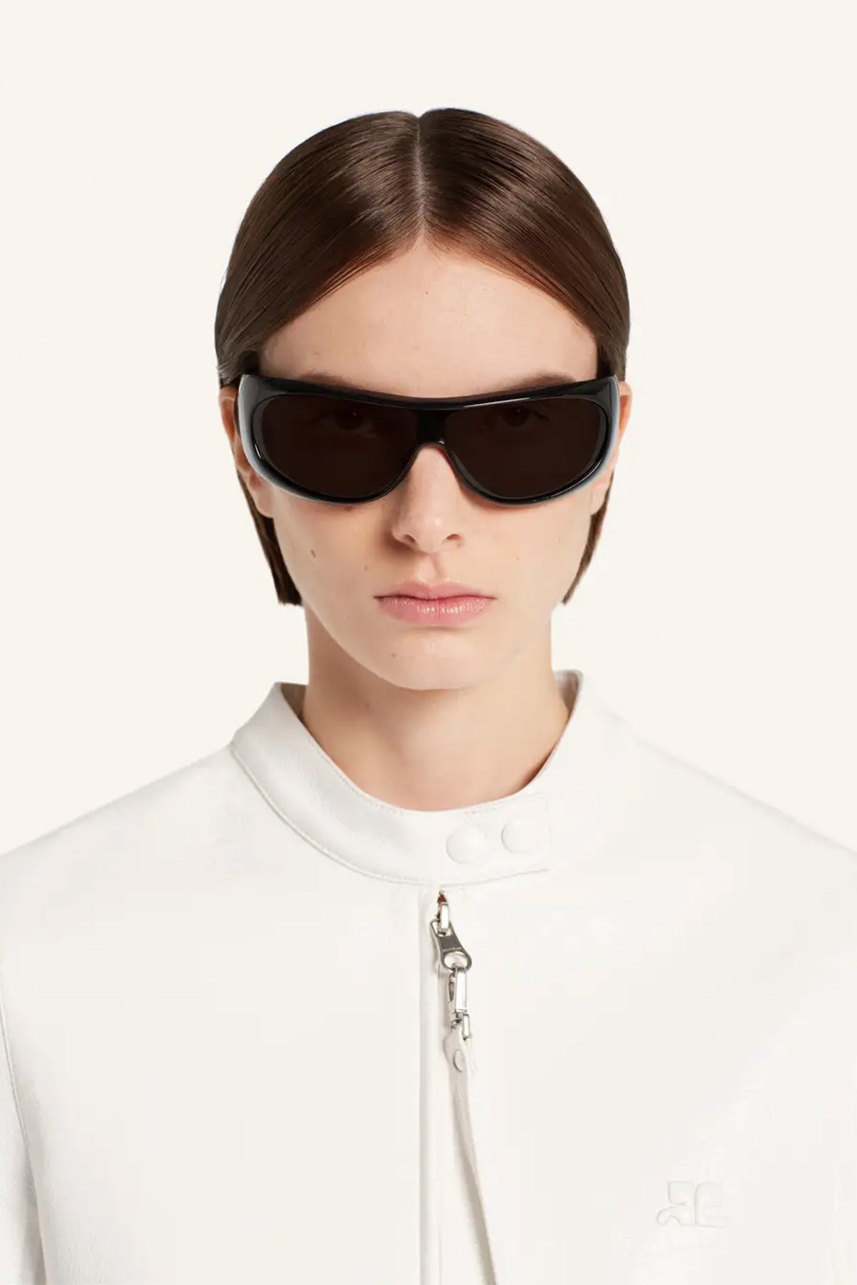 COURRÈGES | CITY VINYL BIKER JACKET