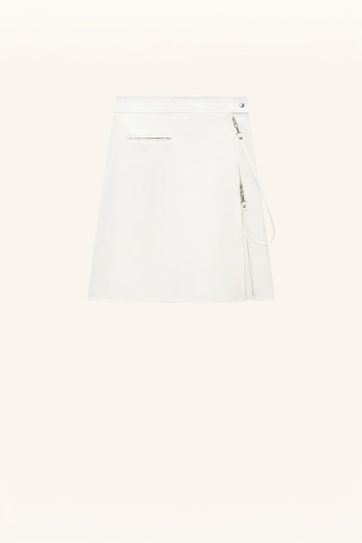 COURRÈGES | ZIPPED VINYL SKIRT