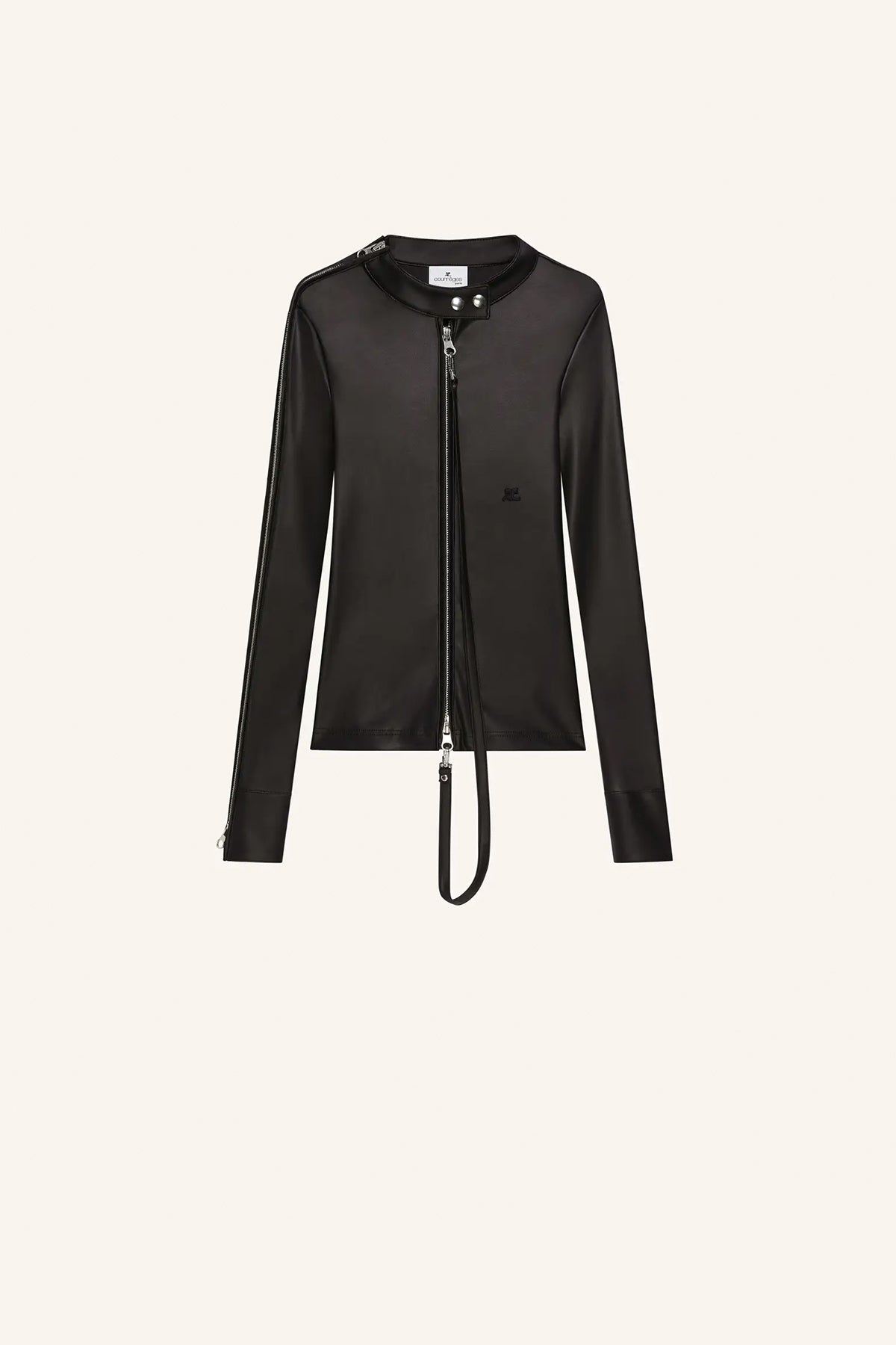 COURRÈGES | ZIPPED BIKER TOP