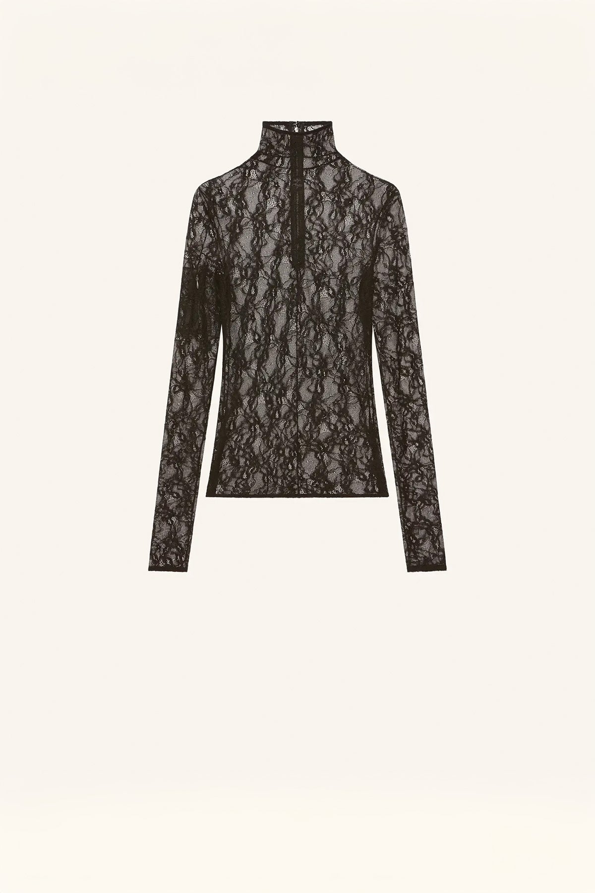 COURRÈGES | LACE MOCKNECK TOP