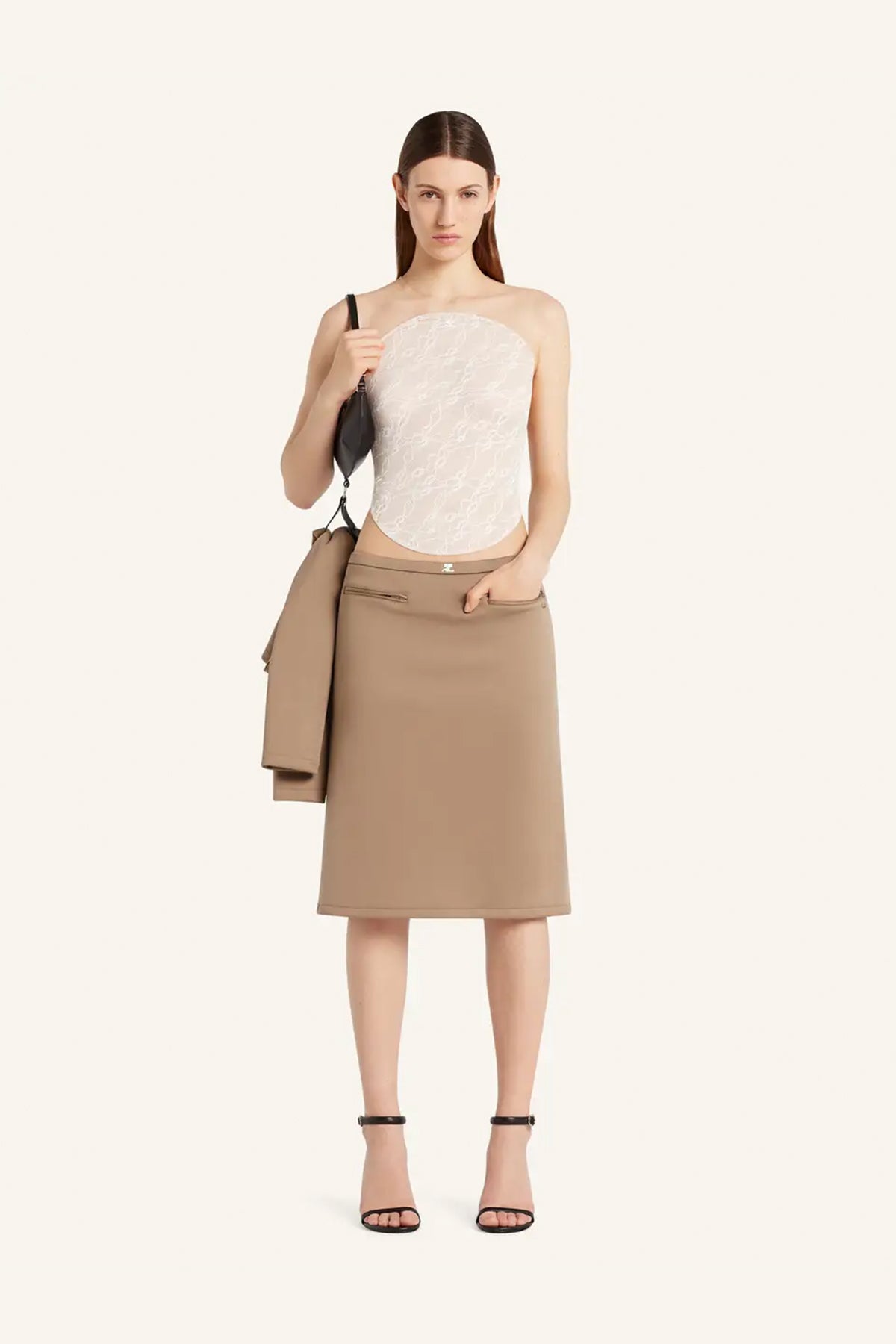 COURRÈGES | ILLUSION CIRCLE LACE BODYSUIT