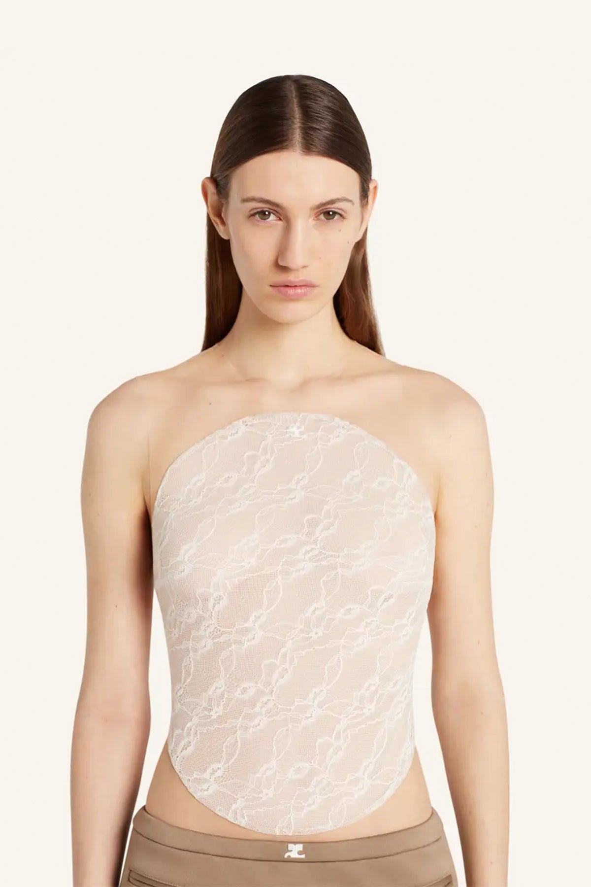 COURRÈGES | ILLUSION CIRCLE LACE BODYSUIT