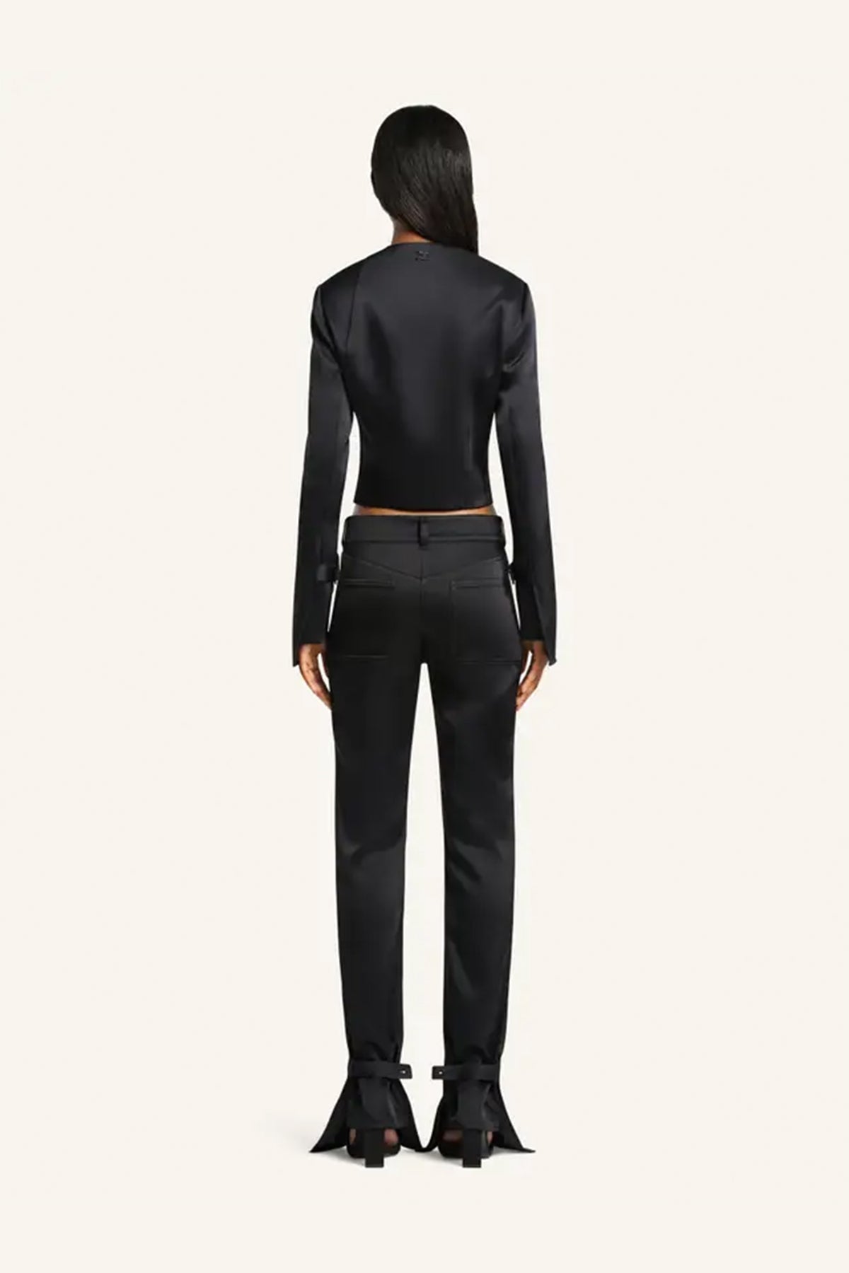 COURRÈGES | OBLIQUE SATIN TAILORED JACKET