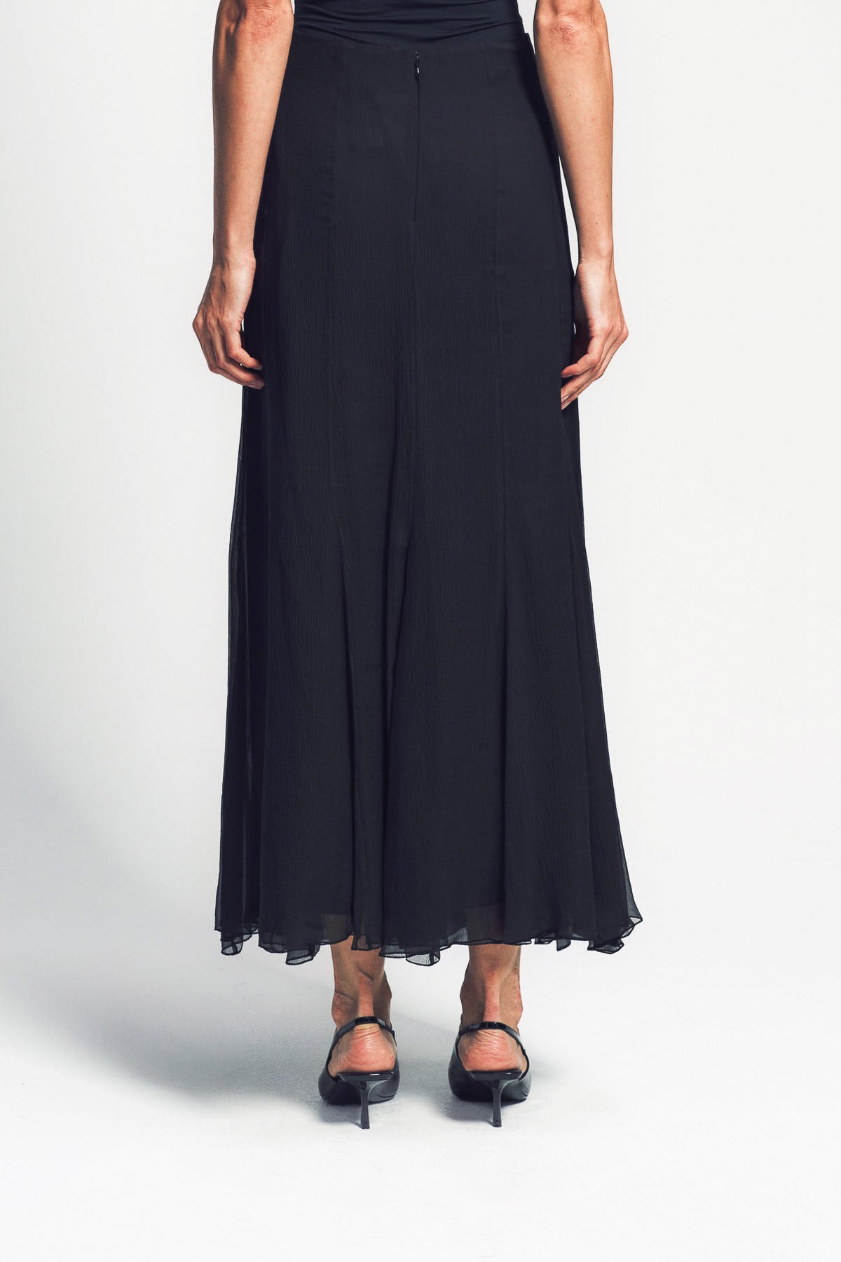 CHLOÉ | FLUID MAXI SKIRT IN SILK MOUSSELINE