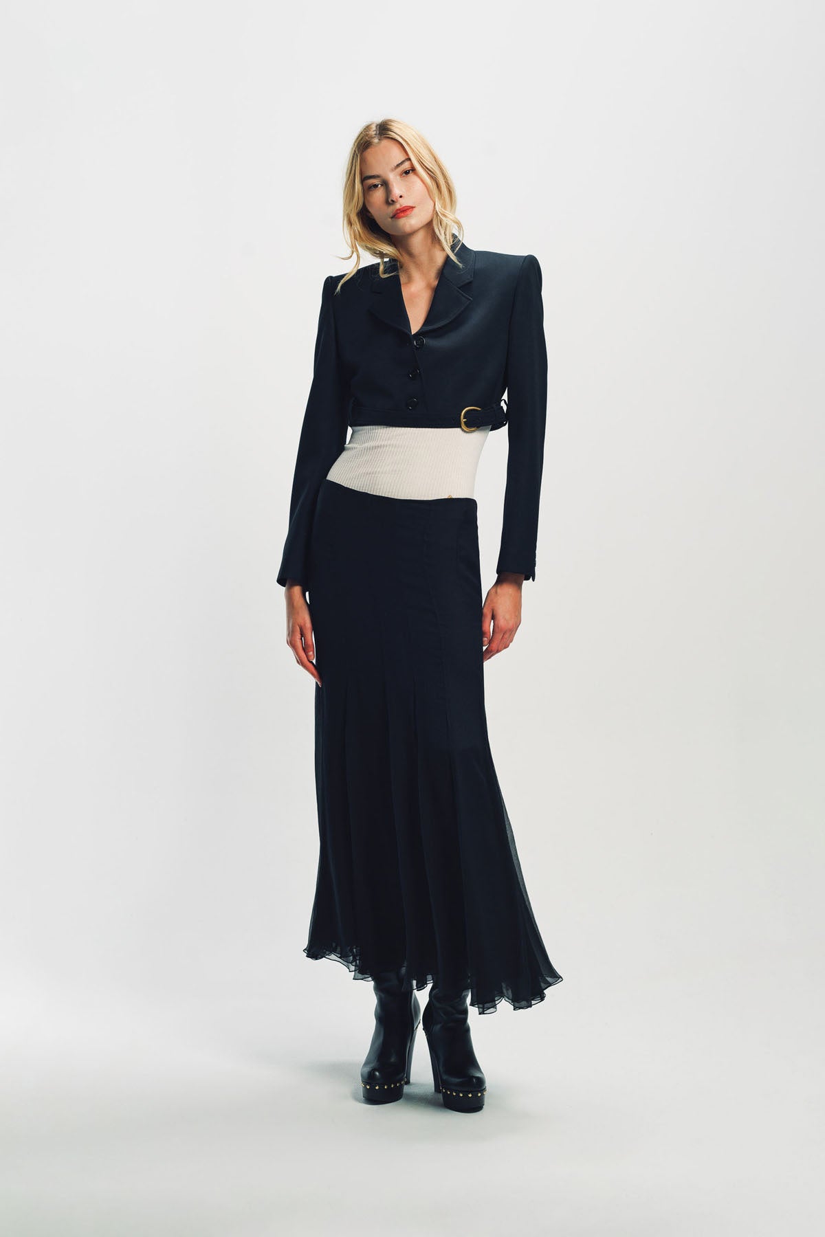 CHLOÉ | FLUID MAXI SKIRT IN SILK MOUSSELINE