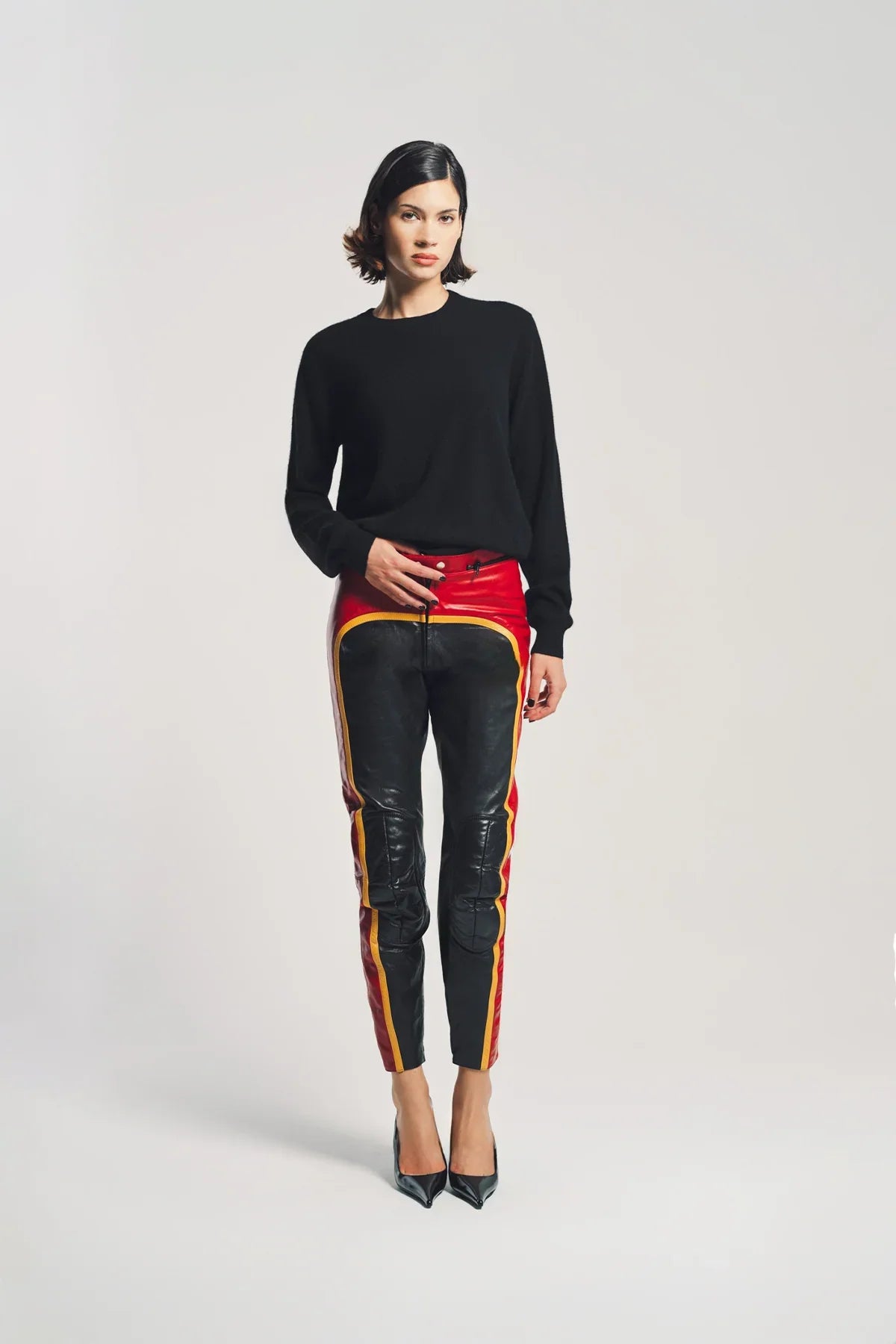 DURAN LANTINK | LEATHER BIKER PANTS
