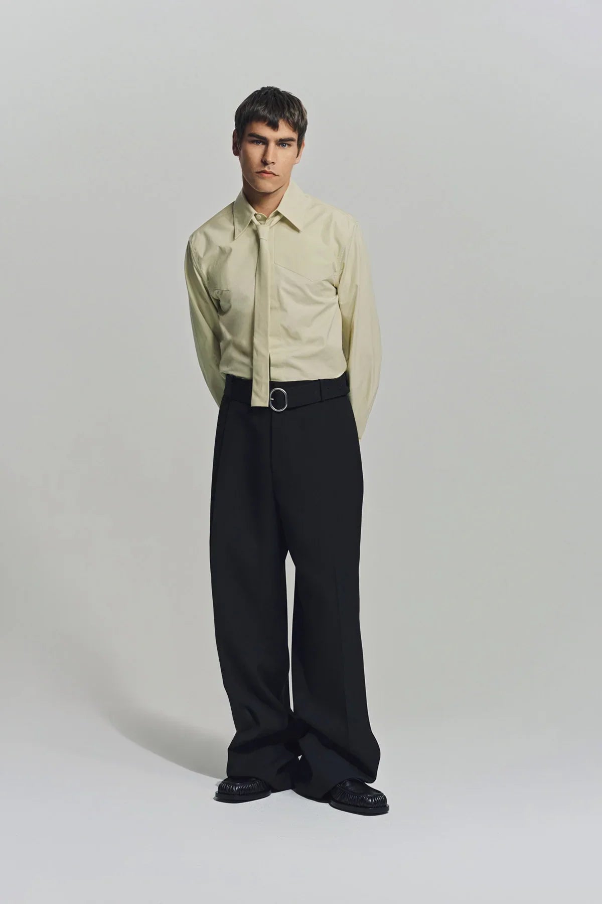 JIL SANDER | REGULAR FIT SHIRT WITH TIE