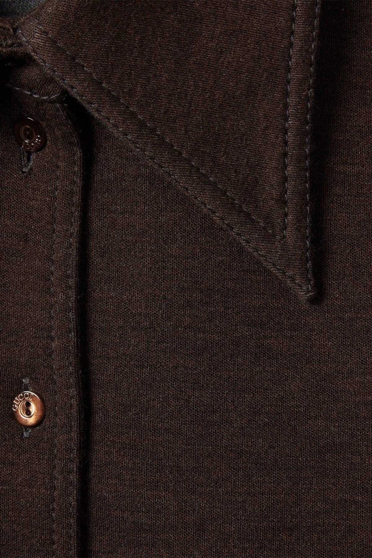 GUCCI | WOOL COTTON JERSEY SHIRT