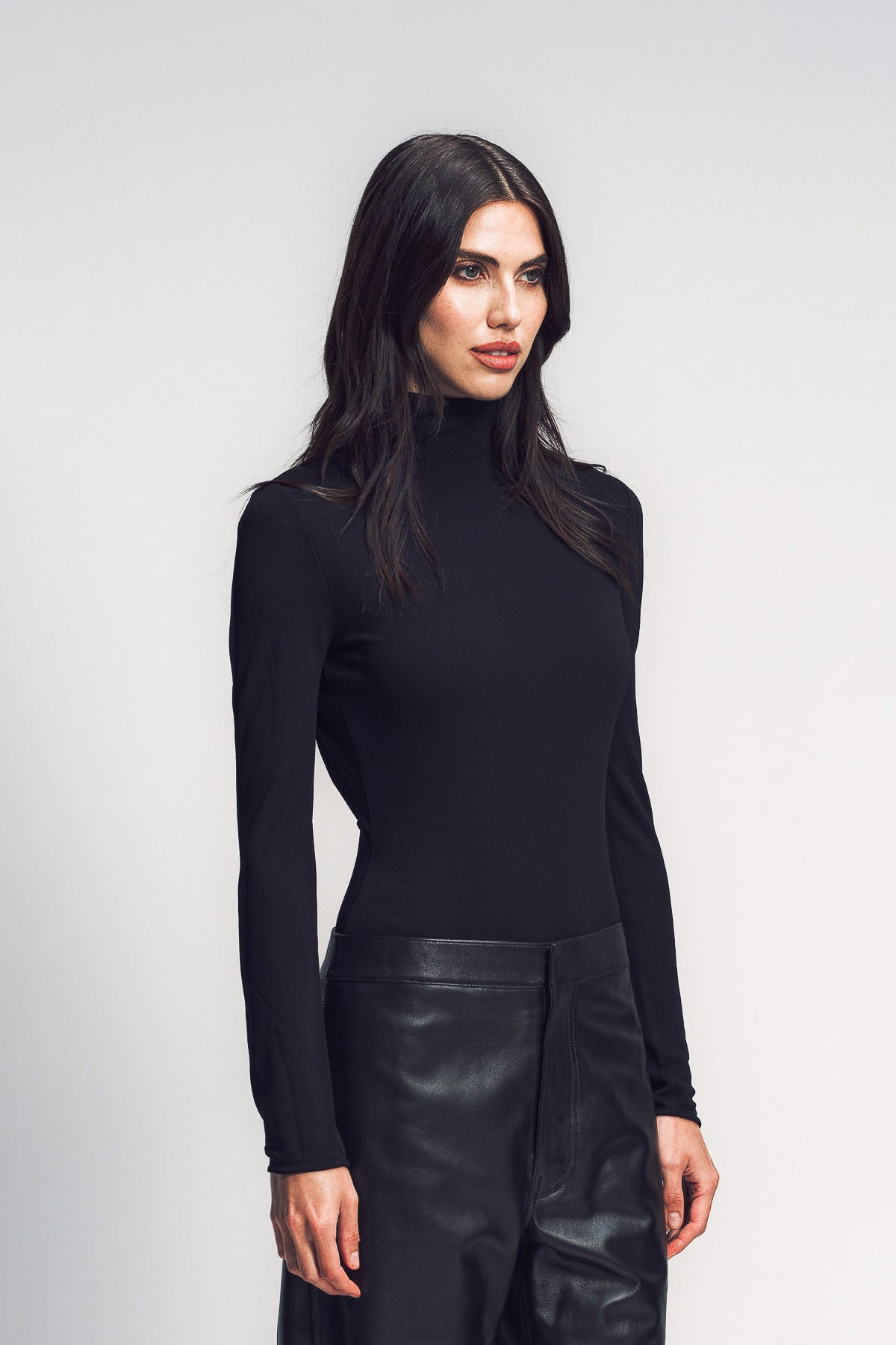 ALAÏA | FLUID JERSEY HEART BODYSUIT