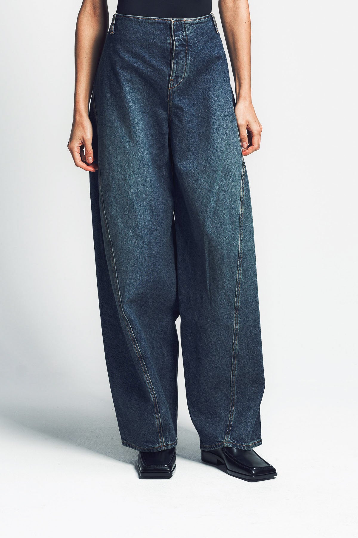 ALAÏA | DENIM CARGO PANTS