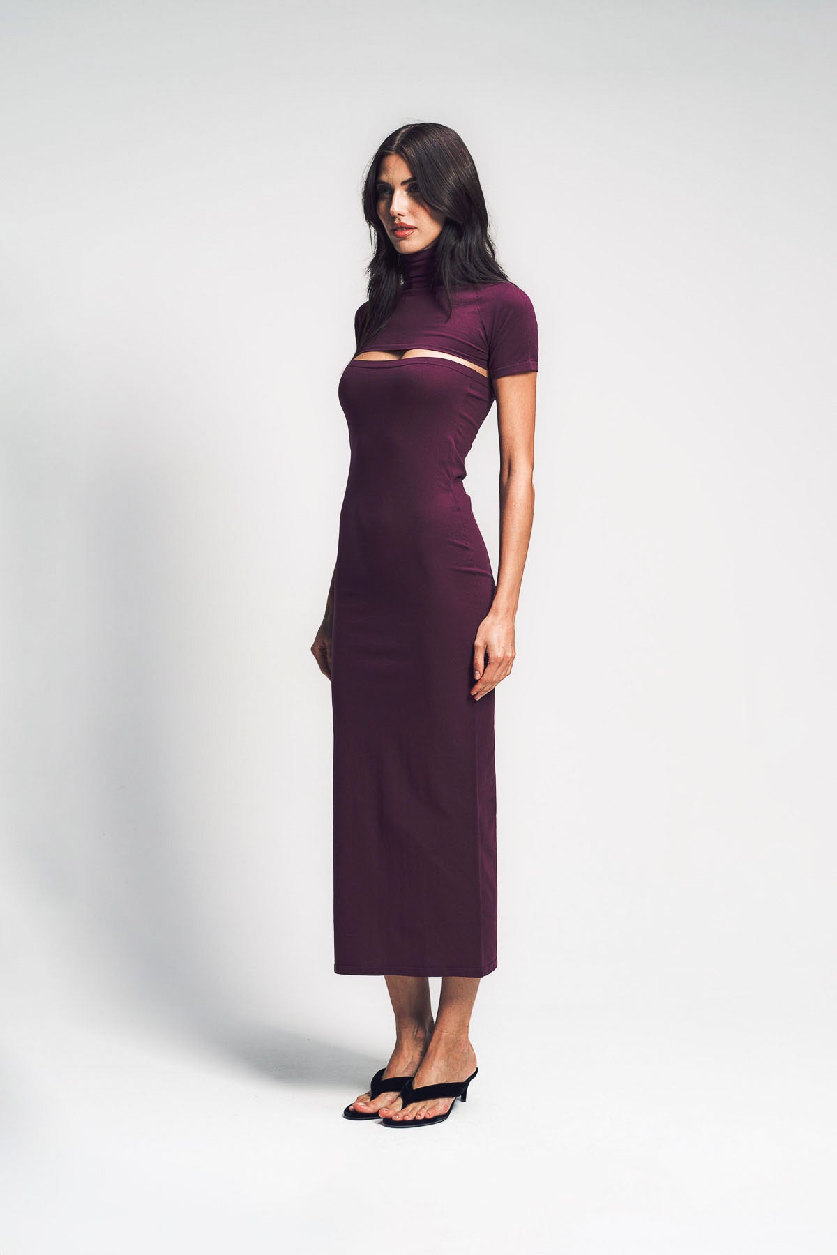 ALAÏA | SECOND-SKIN KNIT CUT-OUT DRESS