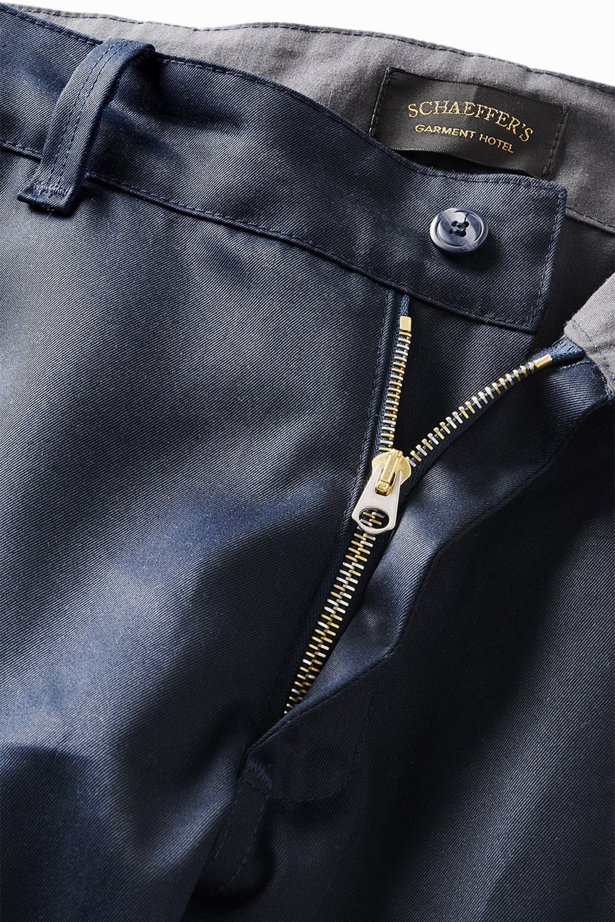 SCHAEFFER'S GARMENT HOTEL | JAPANESE WAXED CHINO PANTS IN INDIGO