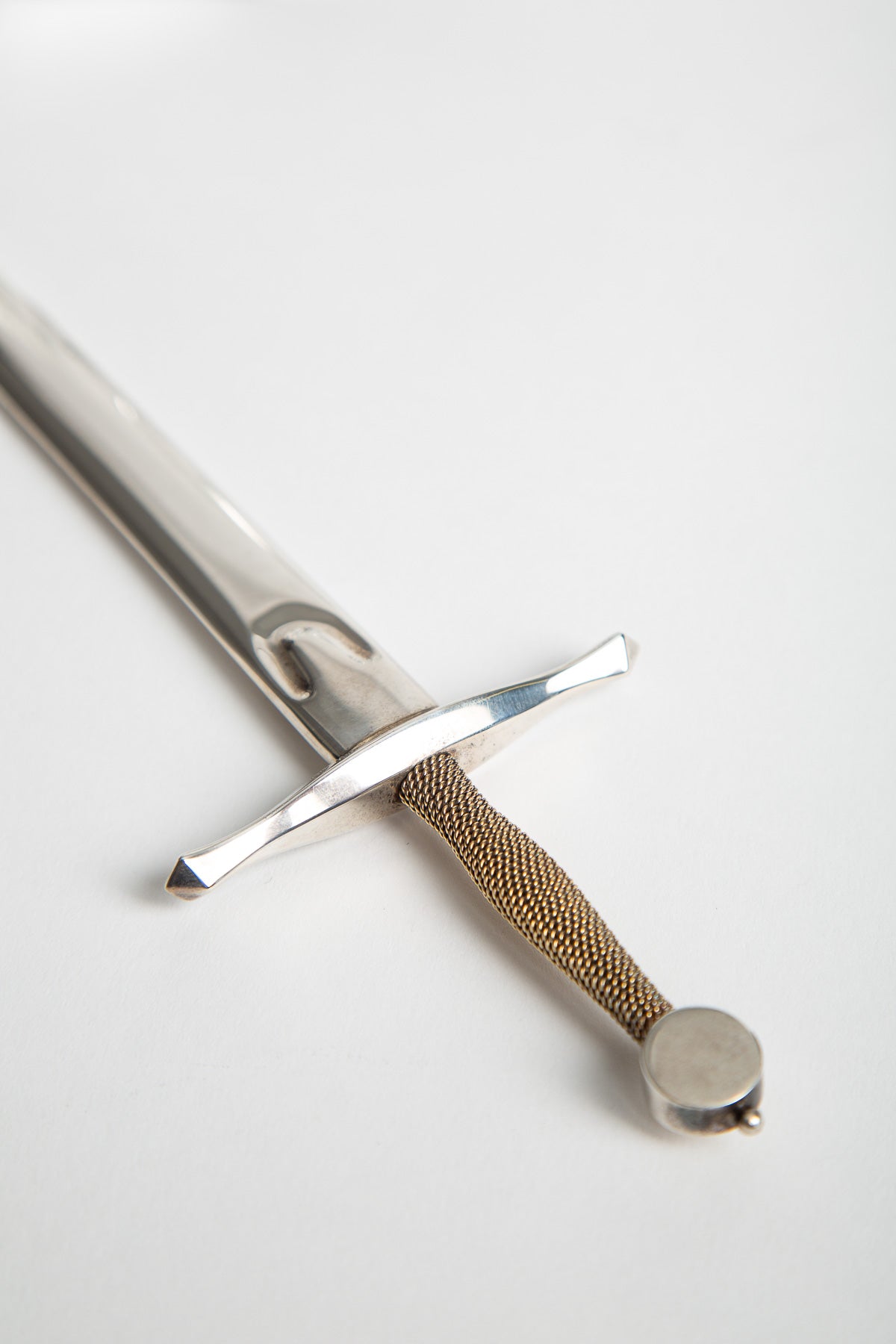 James Houston for Steuben | 1964 Excalibur Paperweight & Letter Opener