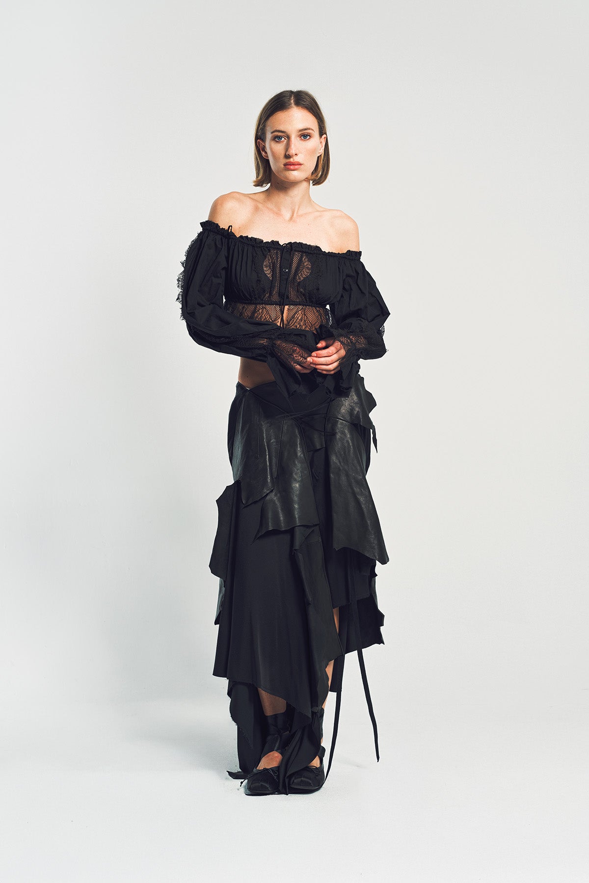 ANN DEMEULEMEESTER | EUGENIA MIDI SKIRT