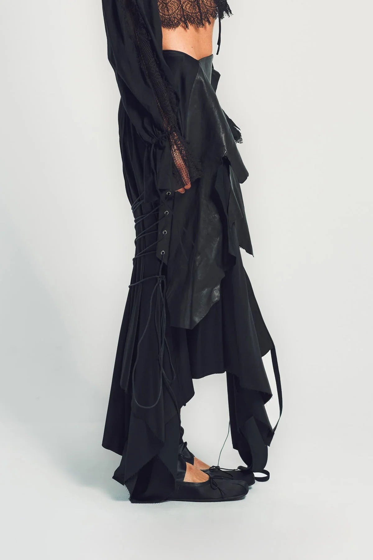 ANN DEMEULEMEESTER | EUGENIA MIDI SKIRT