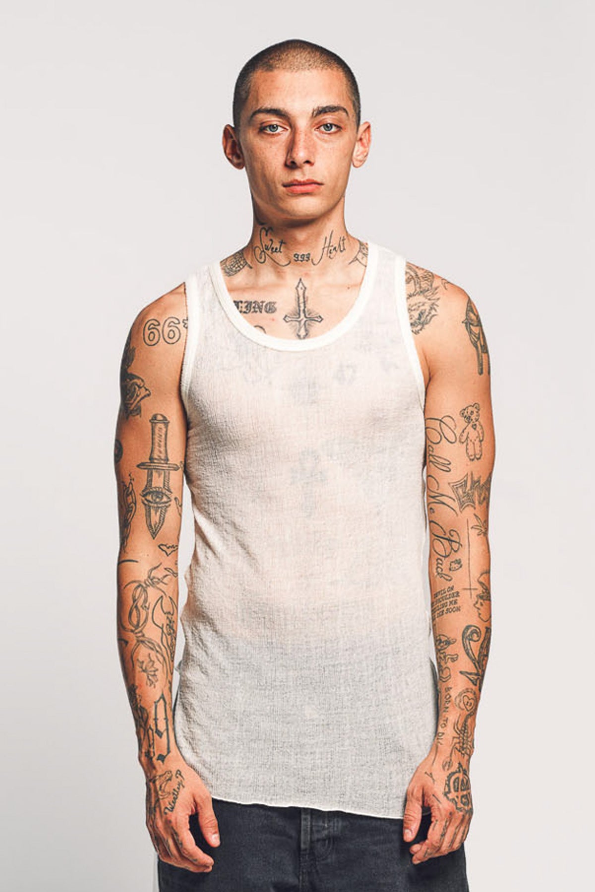 ANN DEMEULEMEESTER | BORIS WRINKLED CROPPED TANK